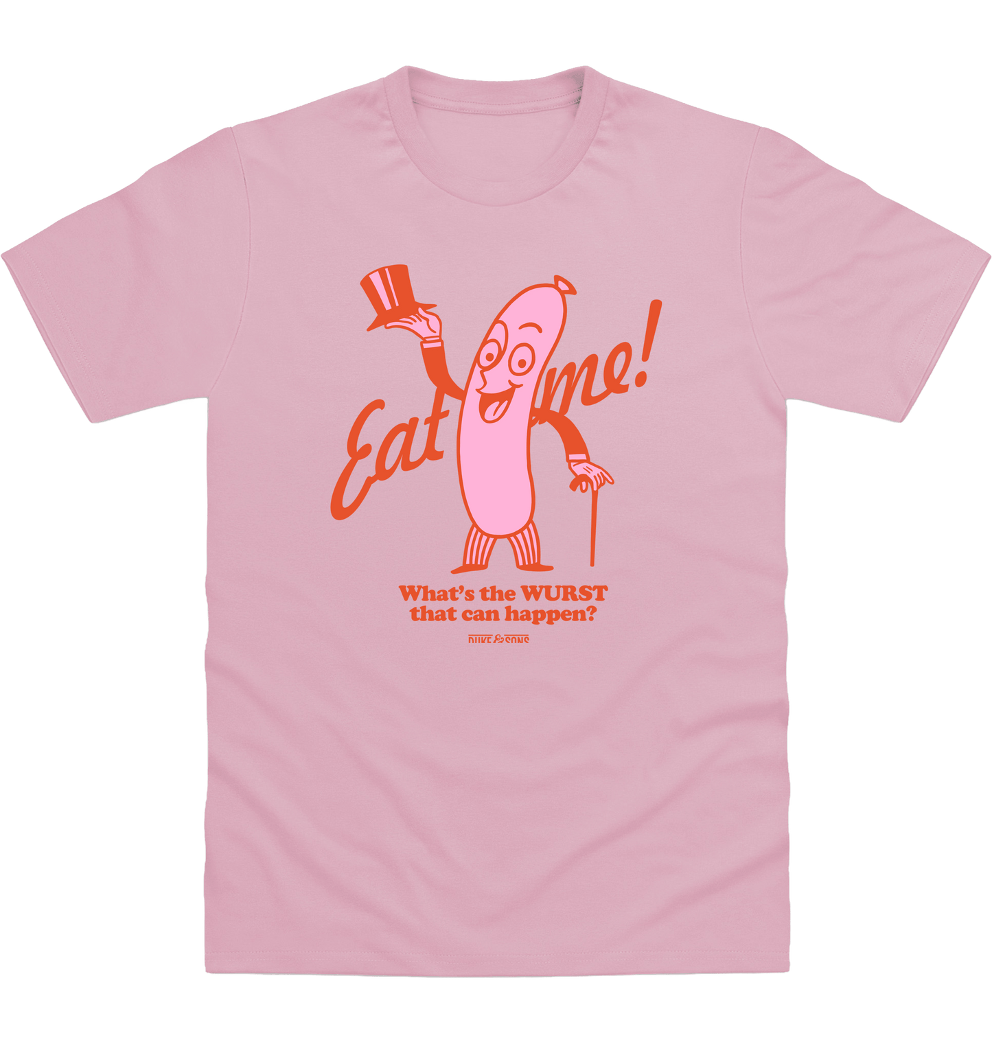 Baby Pink Printed T-shirt Front