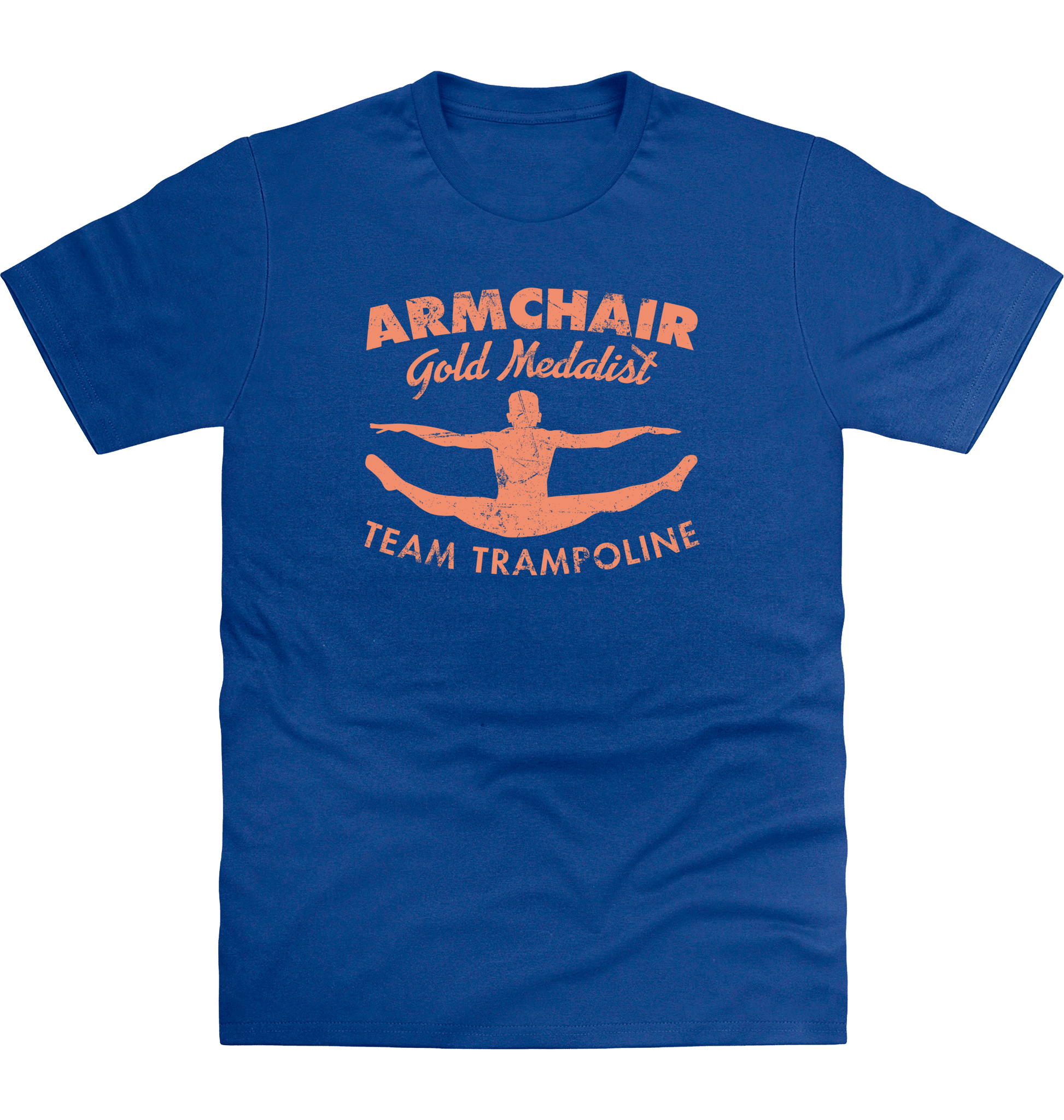 Royal Blue Printed T-shirt Front