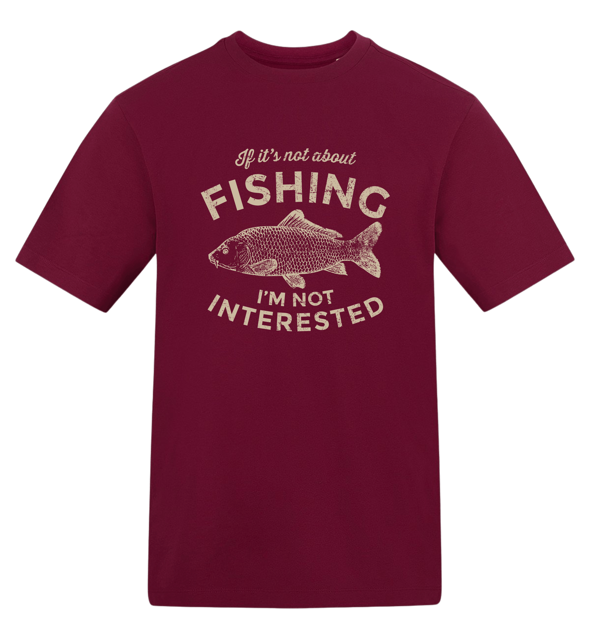 Burgundy Printed T-shirt Front