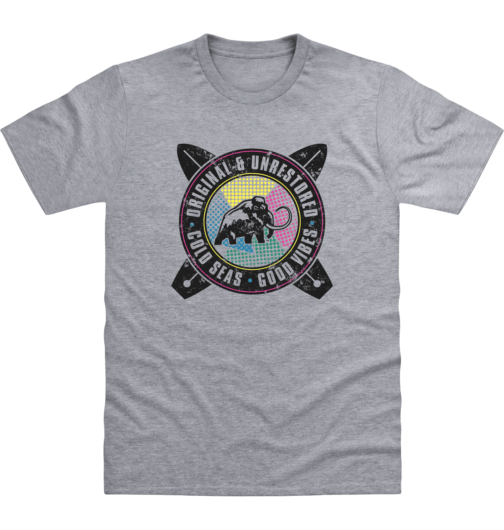 Heather Grey Printed T-shirt Front