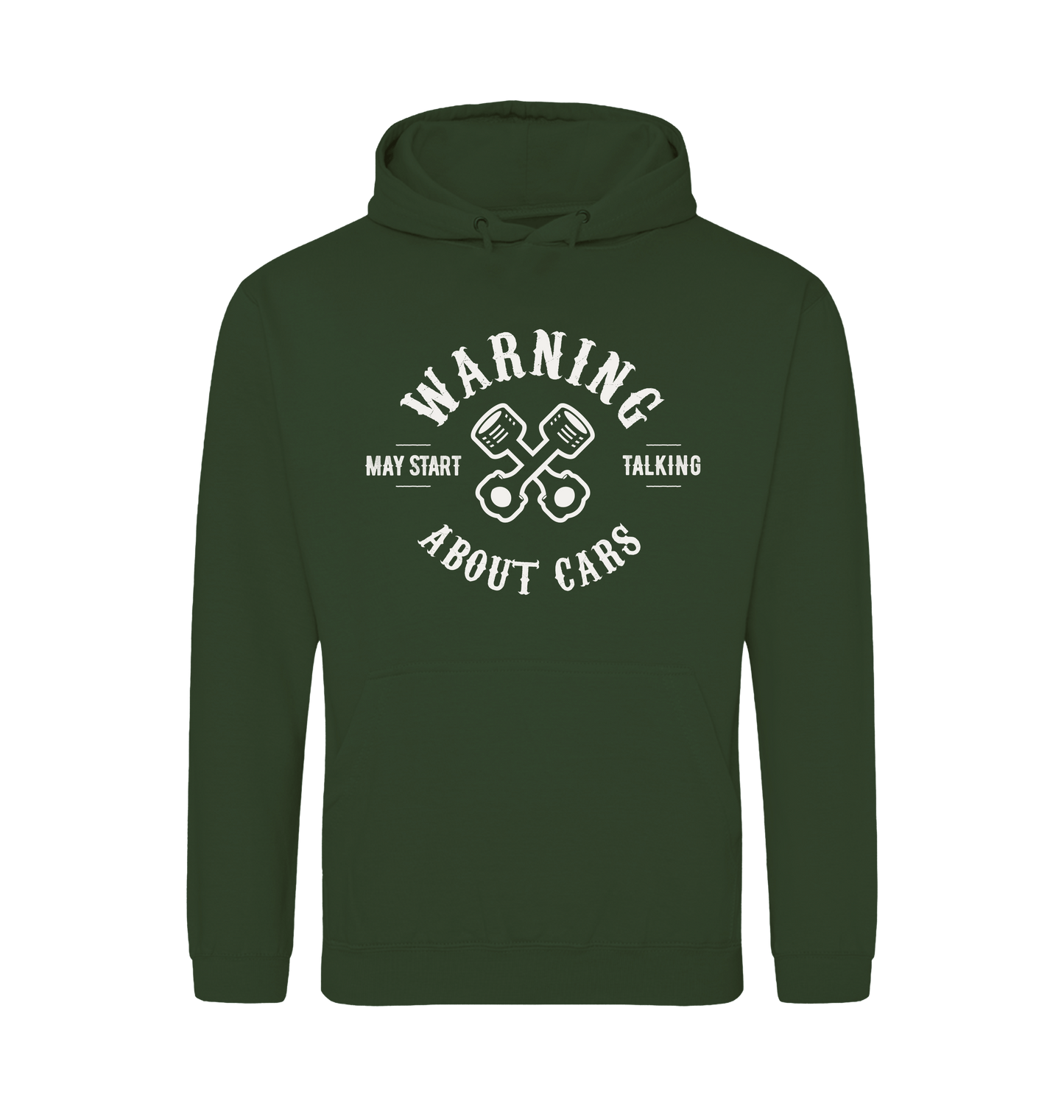 Forest Green Printed Hoody Front