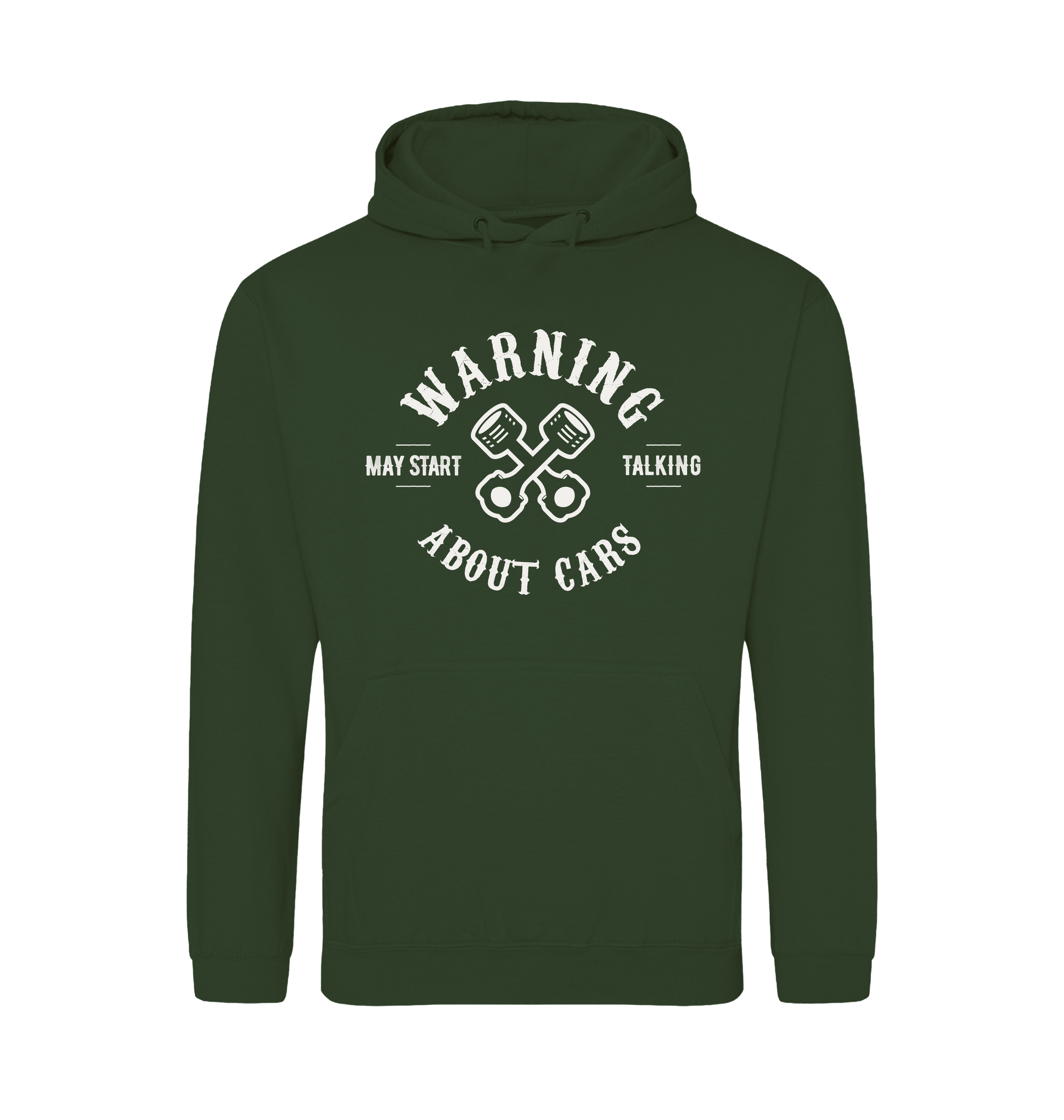 Forest Green Printed Hoody Front