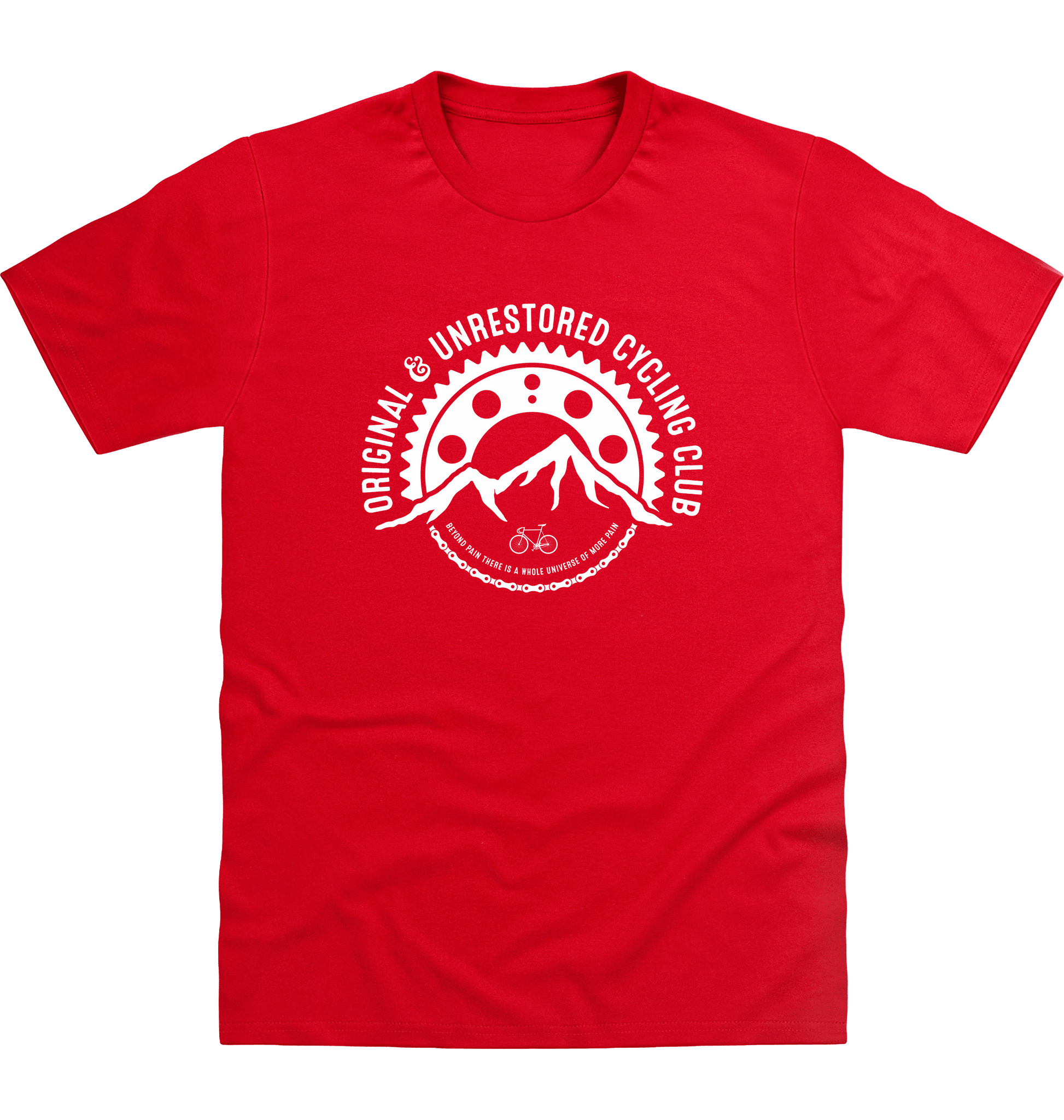 Fire Red Printed T-shirt Front
