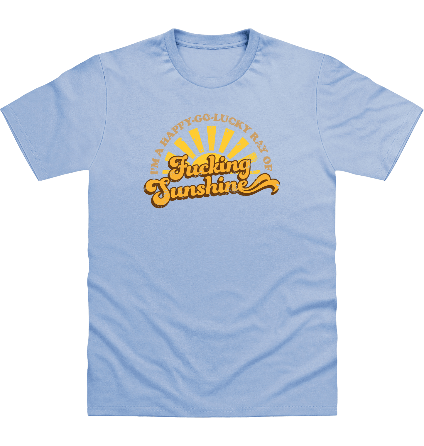 Sky Blue Printed T-shirt Front