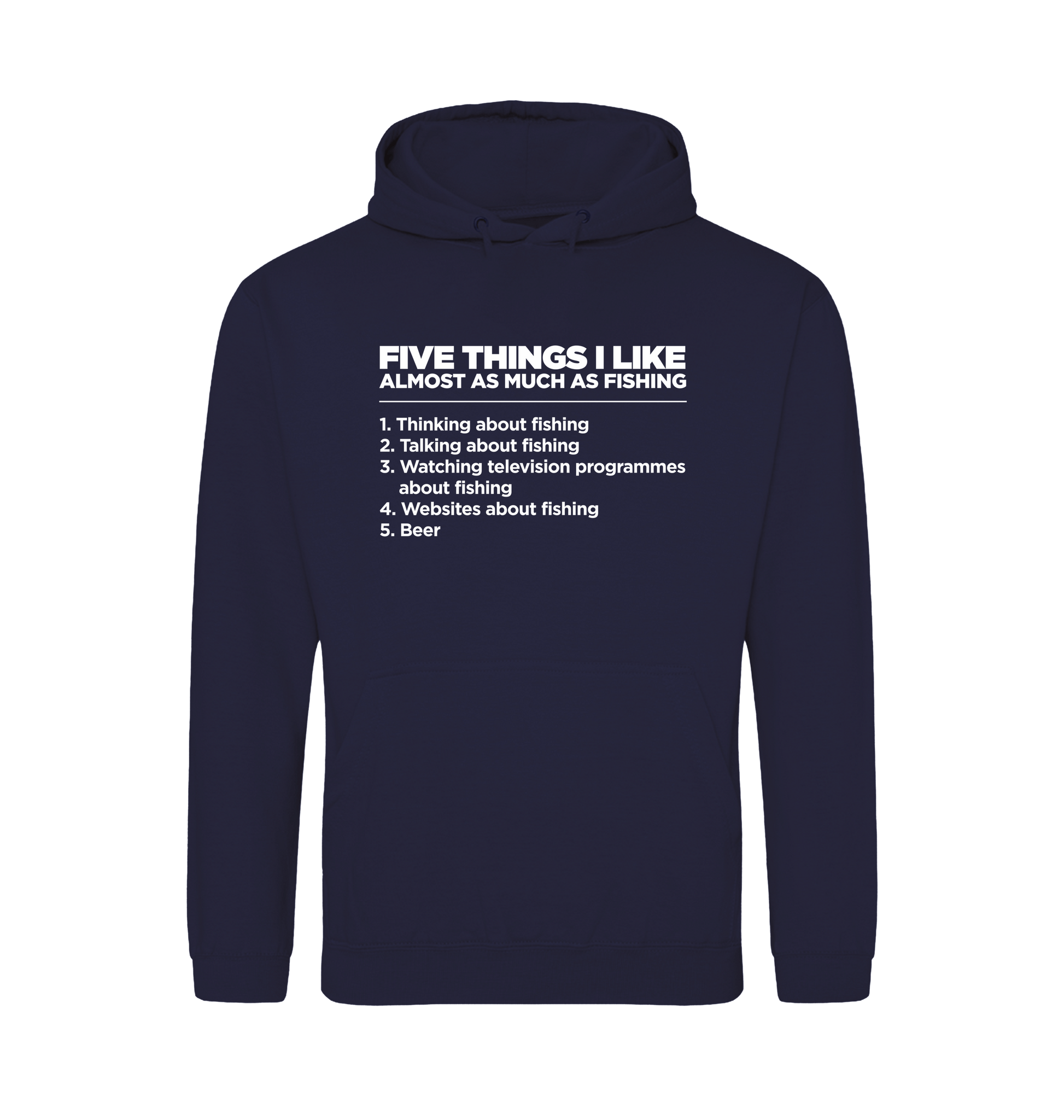 Oxford Navy Printed Hoody Front
