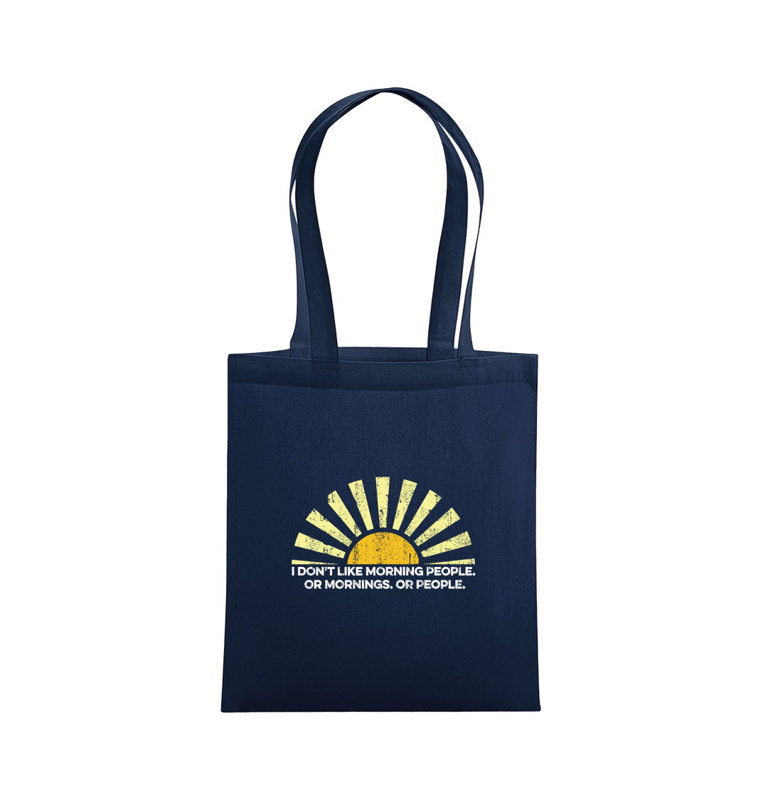 French Navy Printed Bag Front