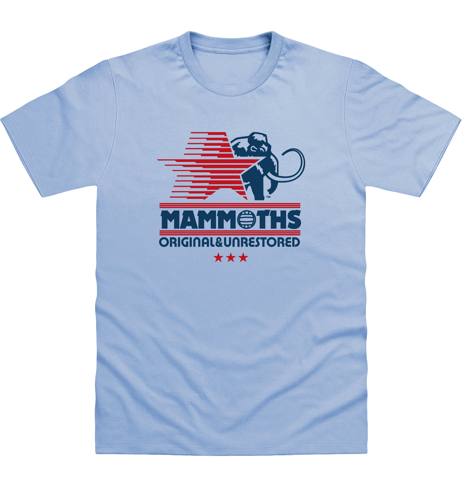 Sky Blue Printed T-shirt Front