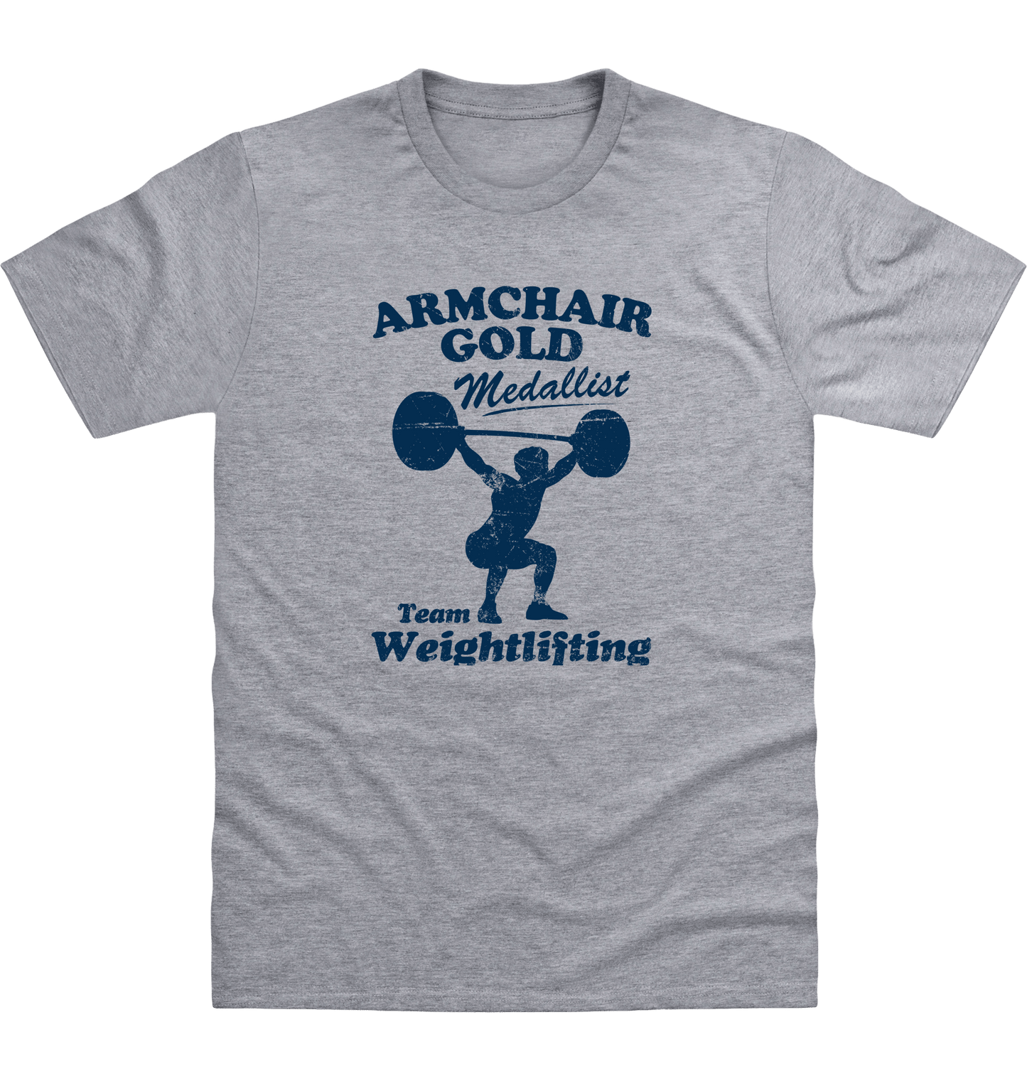 Heather Grey Printed T-shirt Front