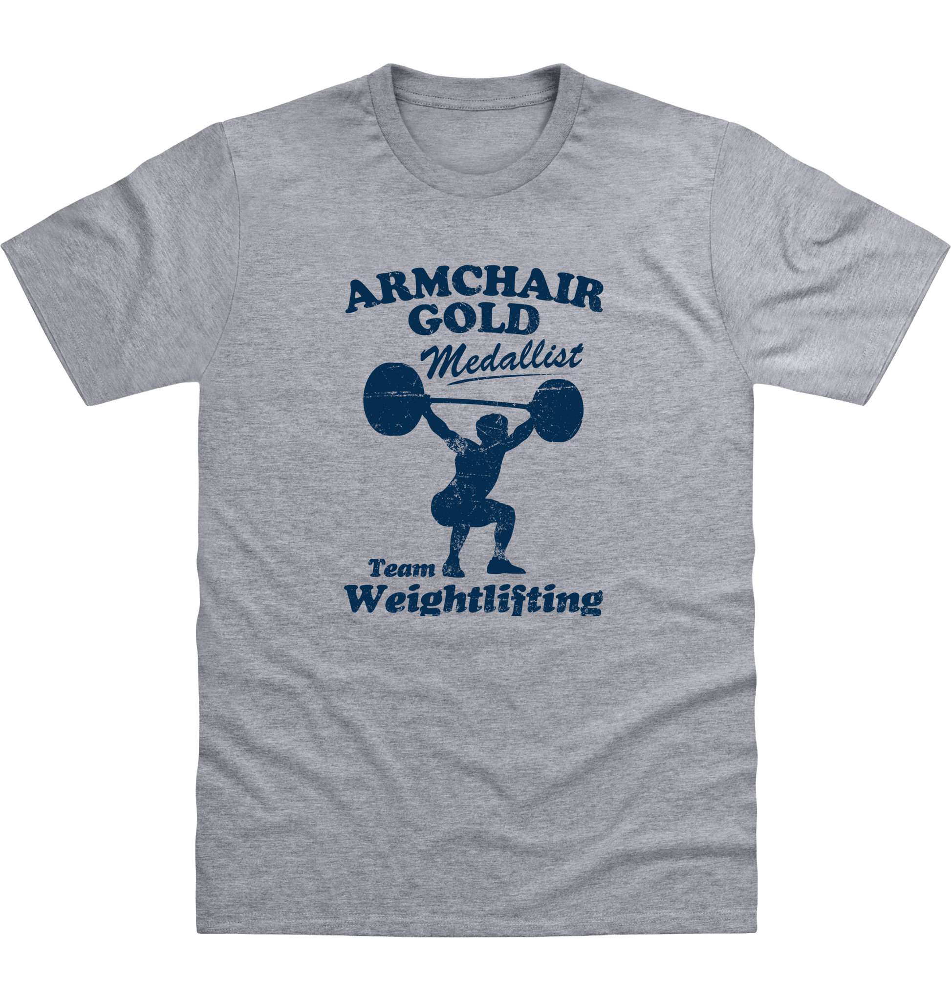 Heather Grey Printed T-shirt Front