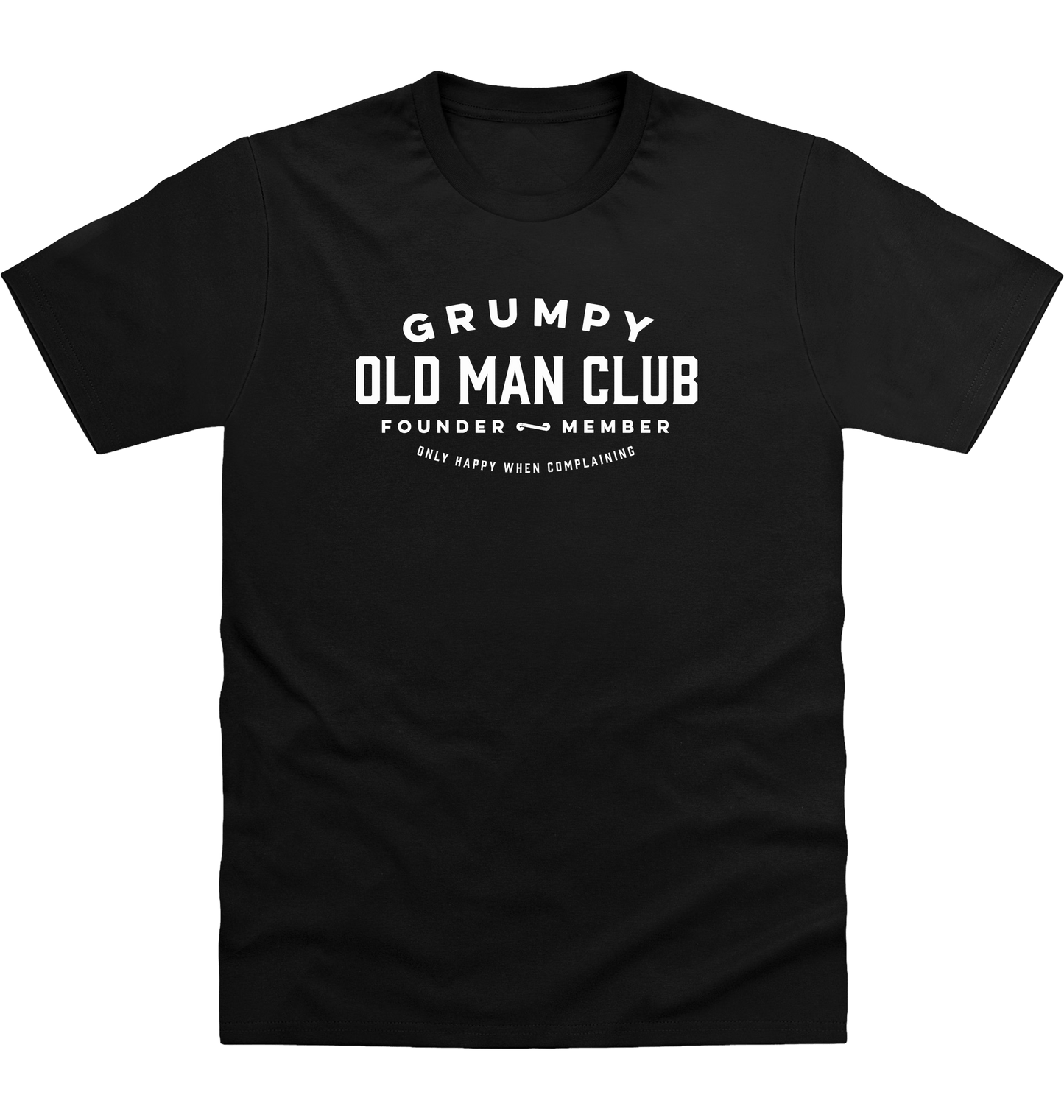 Deep Black Printed T-shirt Front