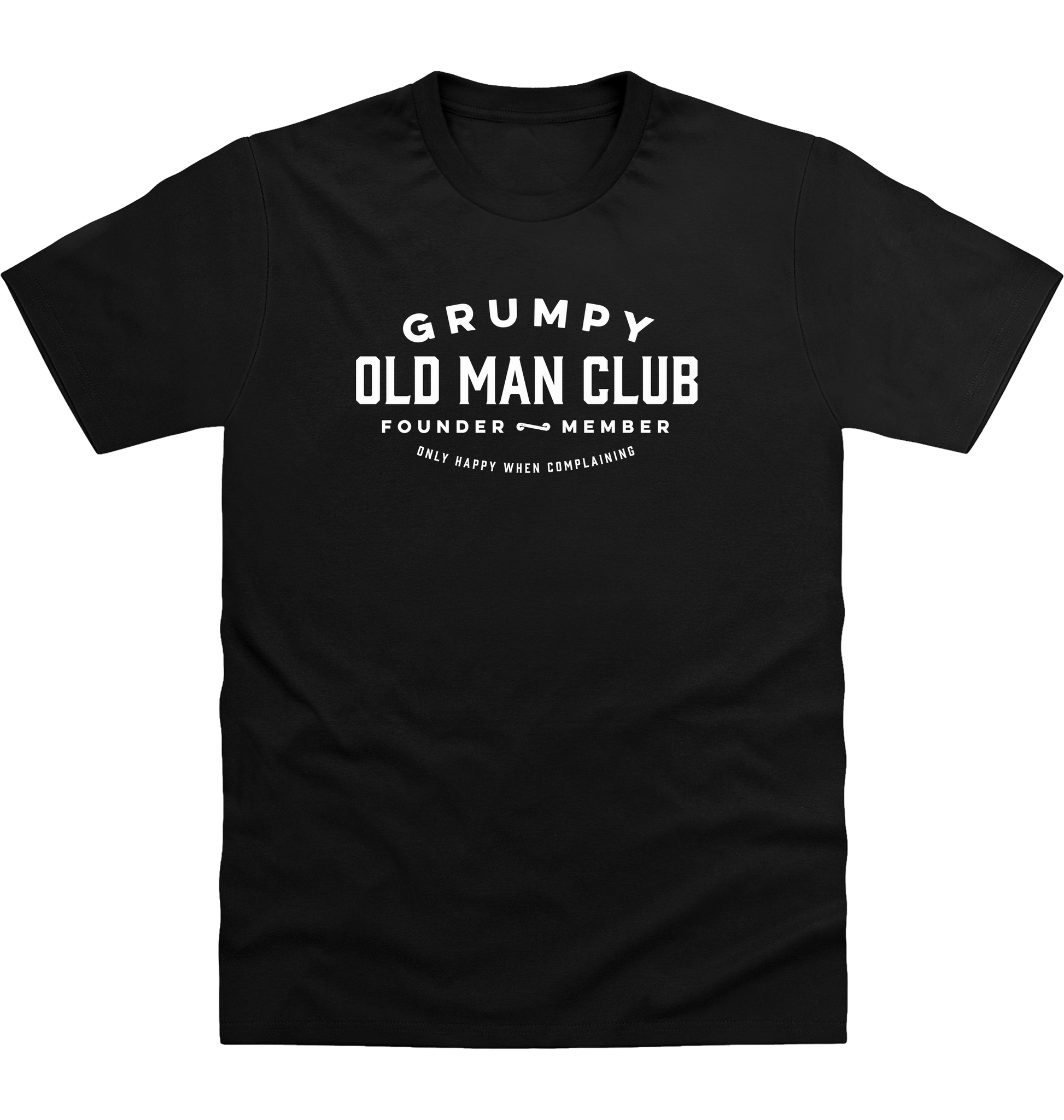 Deep Black Printed T-shirt Front