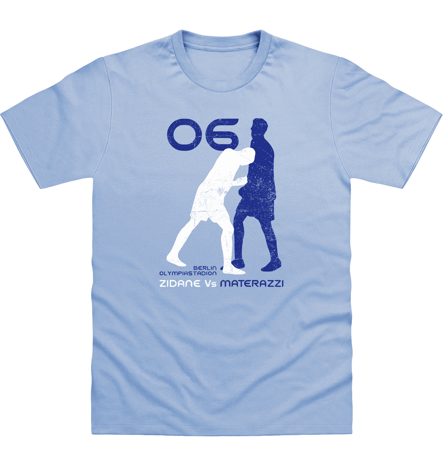 Sky Blue Printed T-shirt Front
