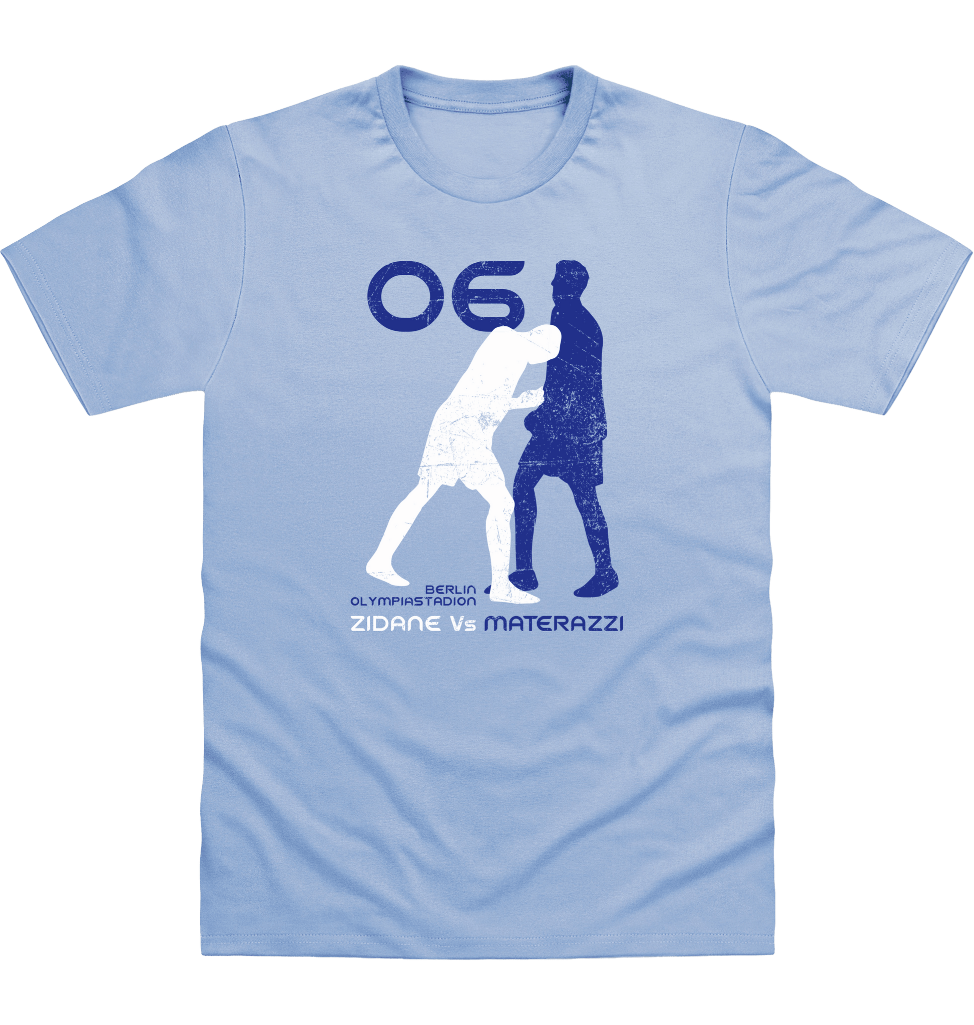 Sky Blue Printed T-shirt Front