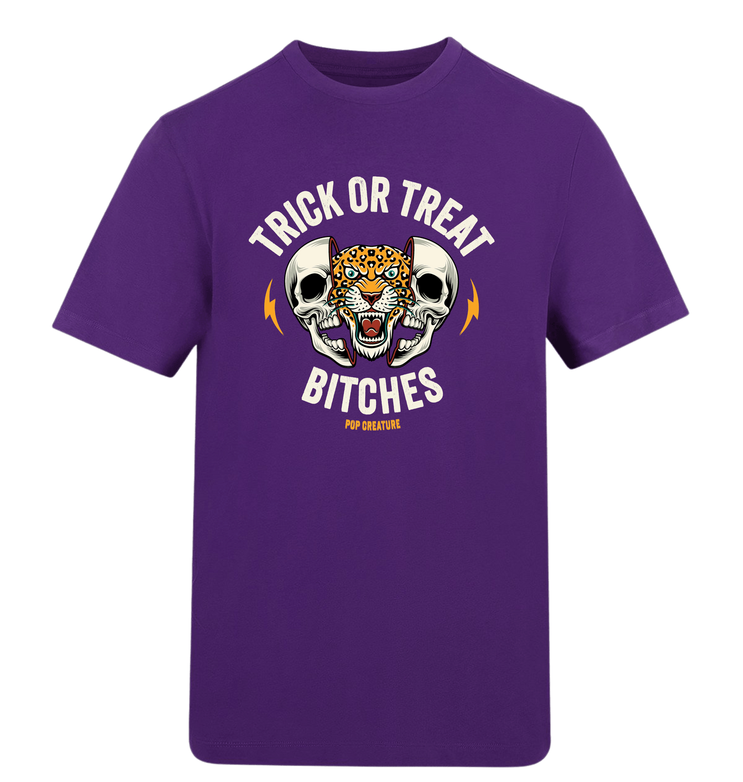 Purple Printed T-shirt Front