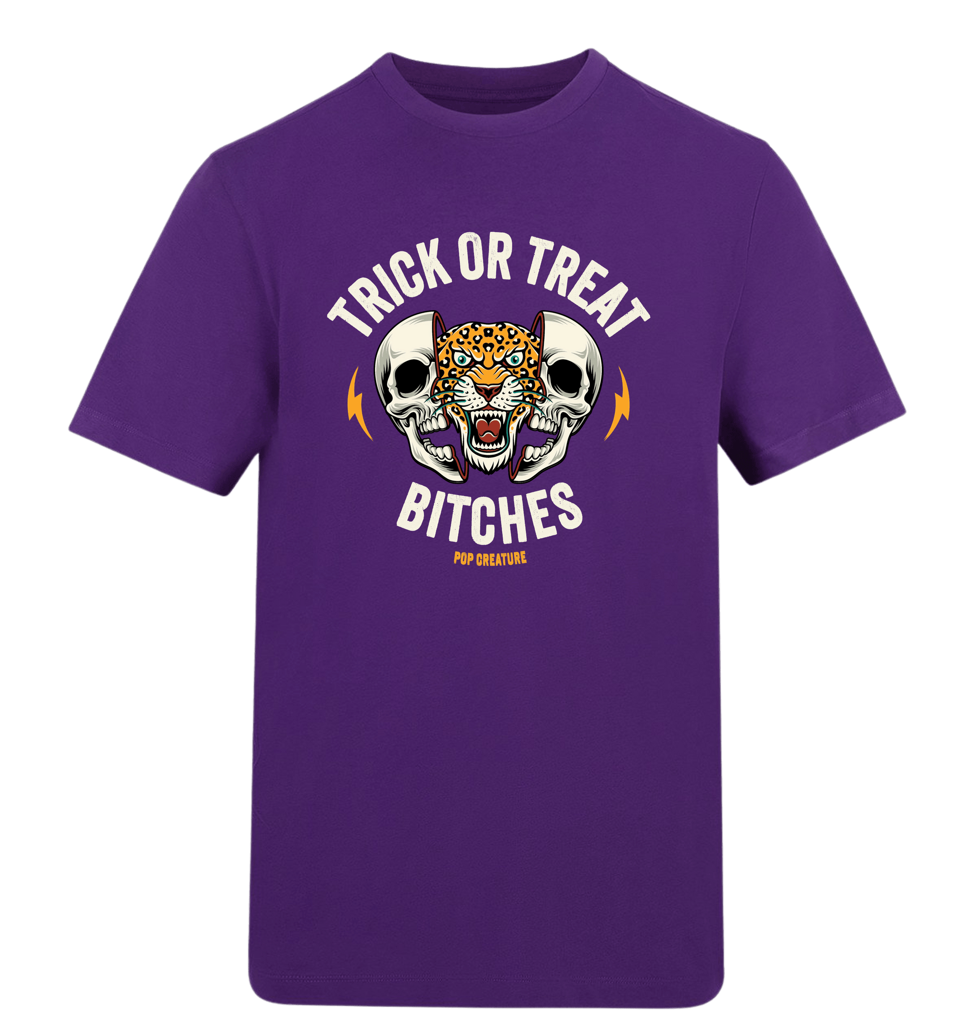 Purple Printed T-shirt Front