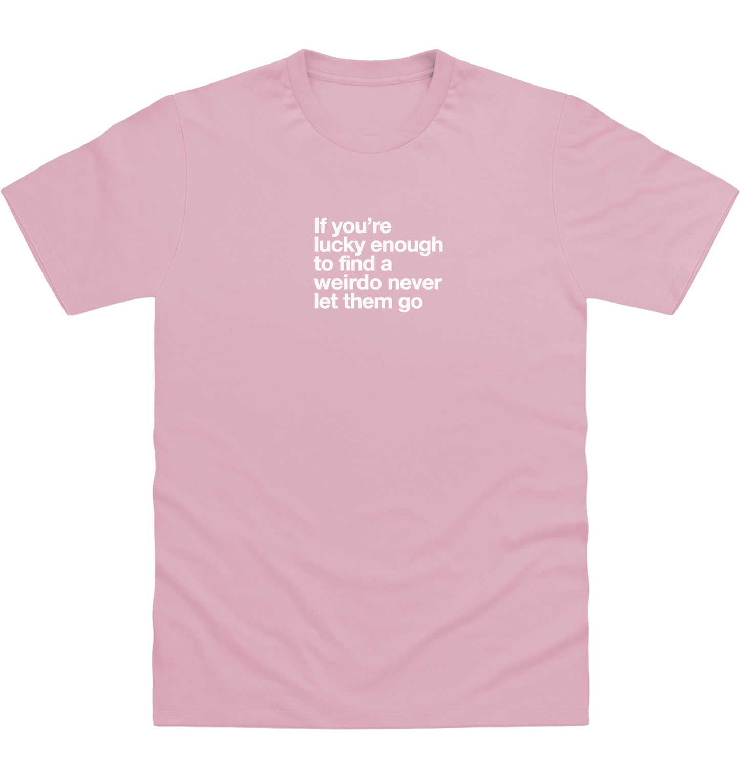 Baby Pink Printed T-shirt Front
