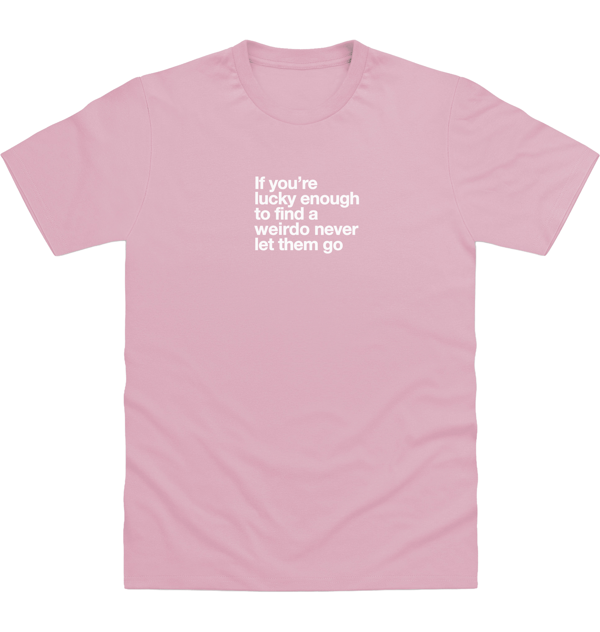 Baby Pink Printed T-shirt Front