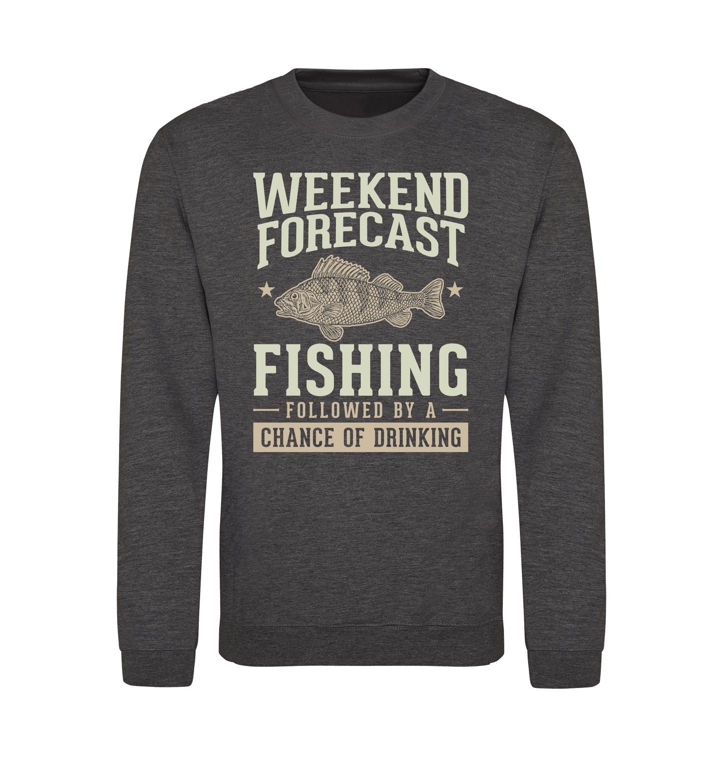 Charcoal Printed Sweater Front