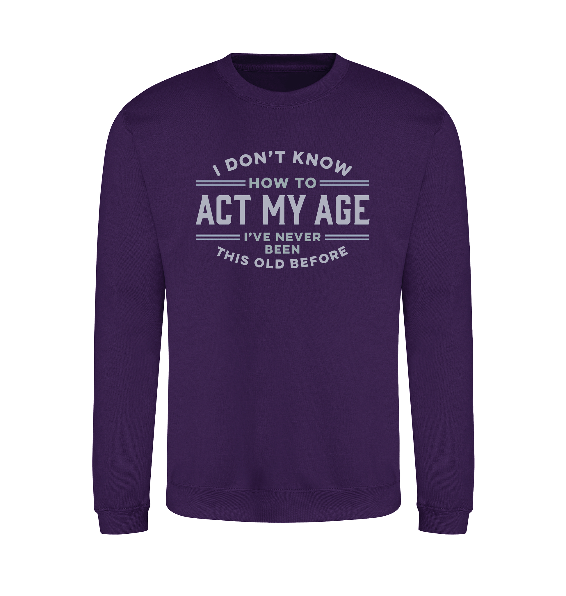 Purple Printed Sweater Front