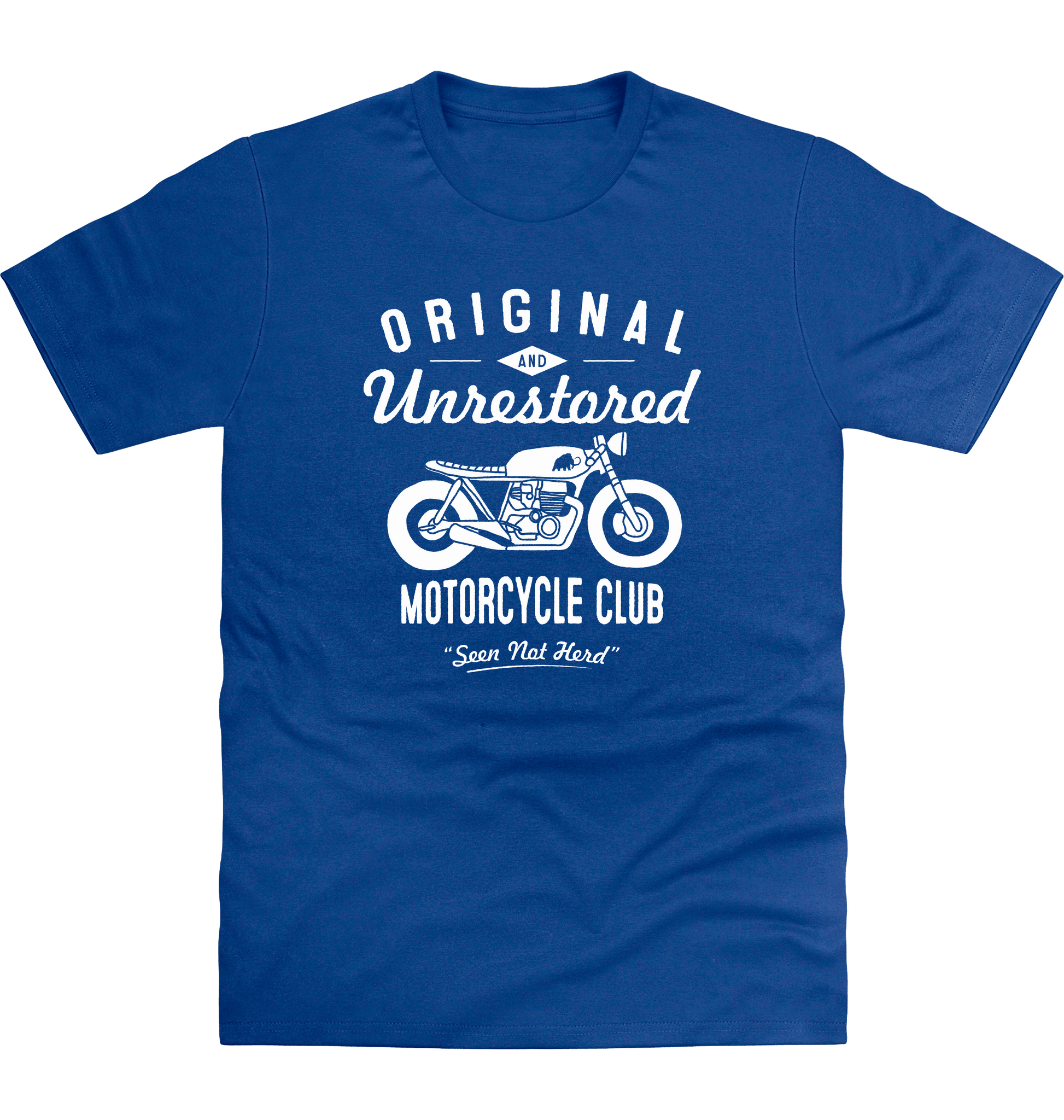 Royal Blue Printed T-shirt Front