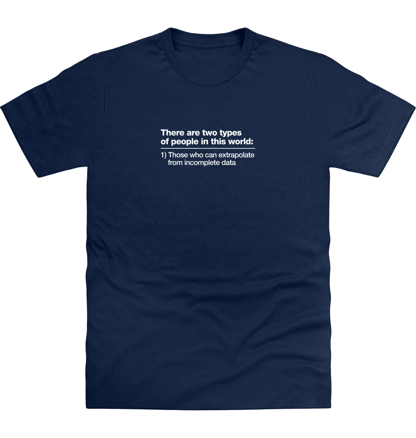 New French Navy Printed T-shirt Front