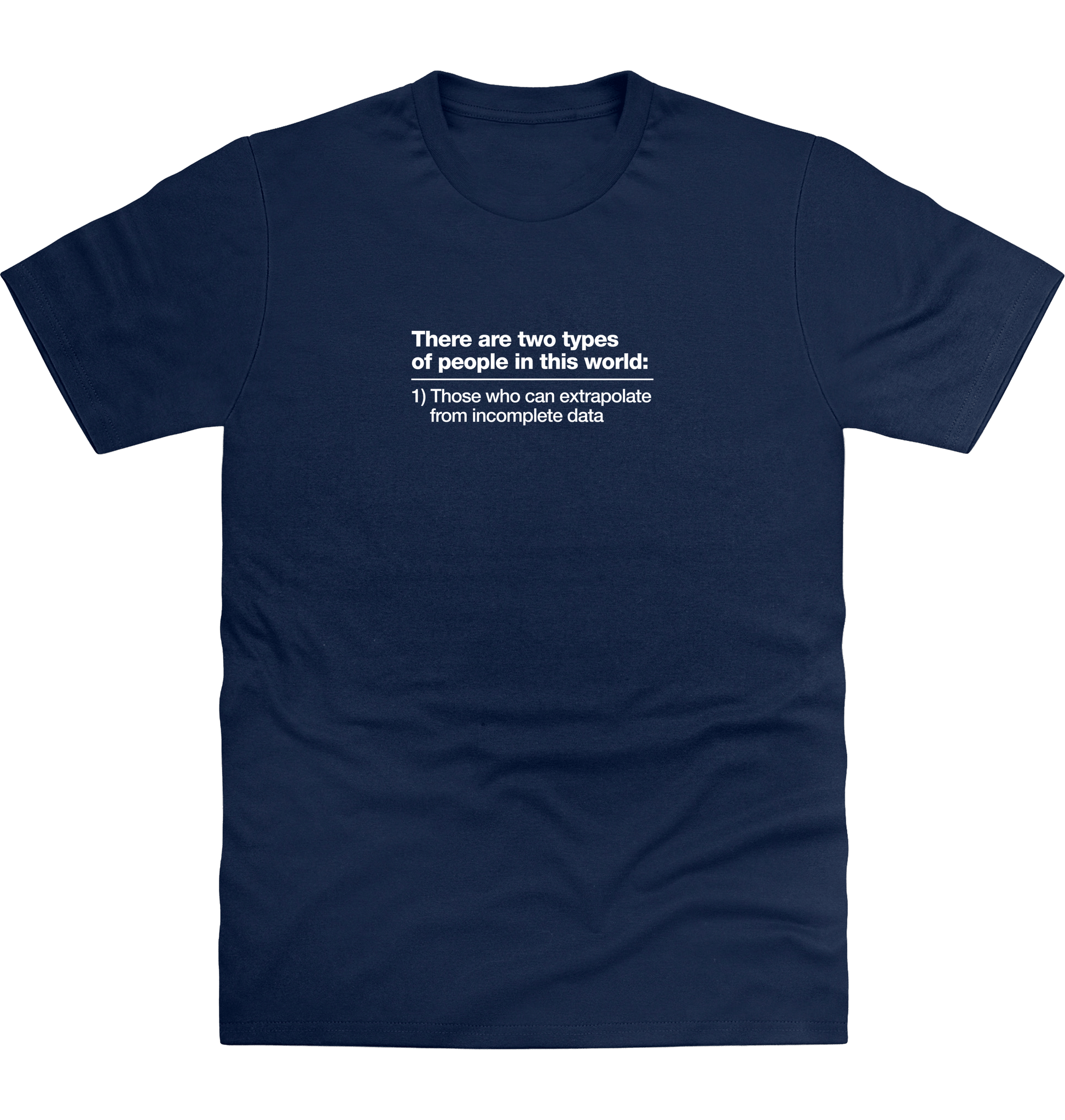 New French Navy Printed T-shirt Front