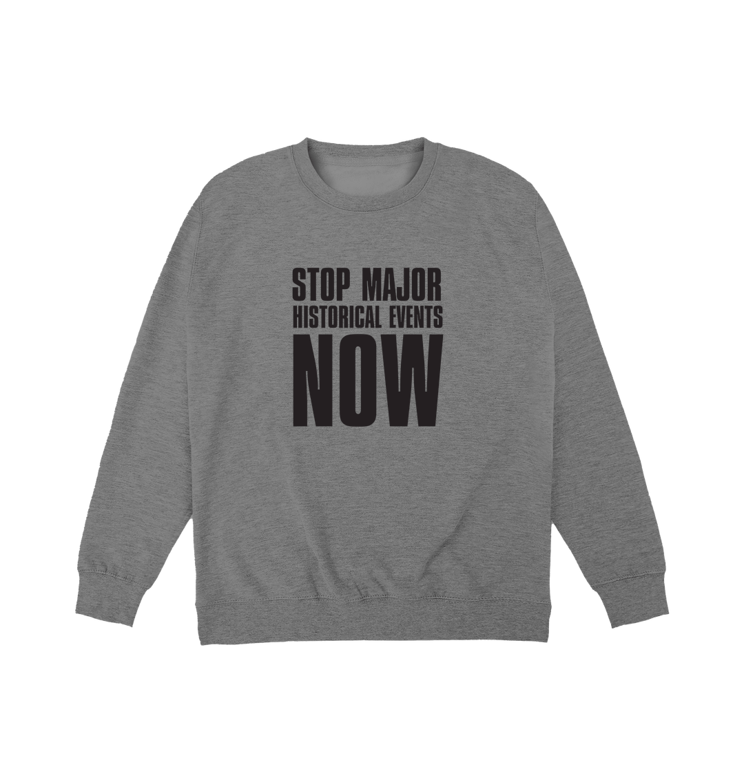 Graphite Heather Printed Sweater Front
