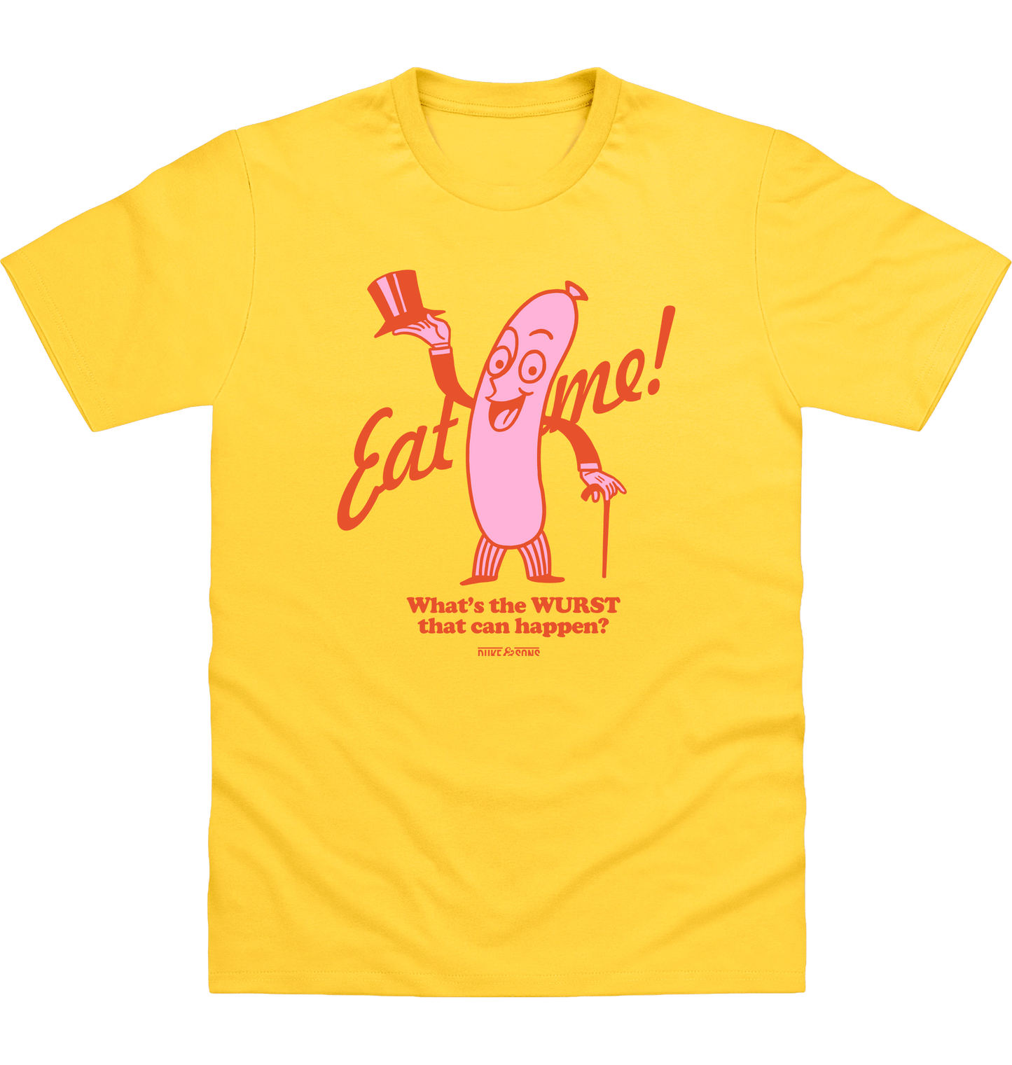 Sun Yellow Printed T-shirt Front
