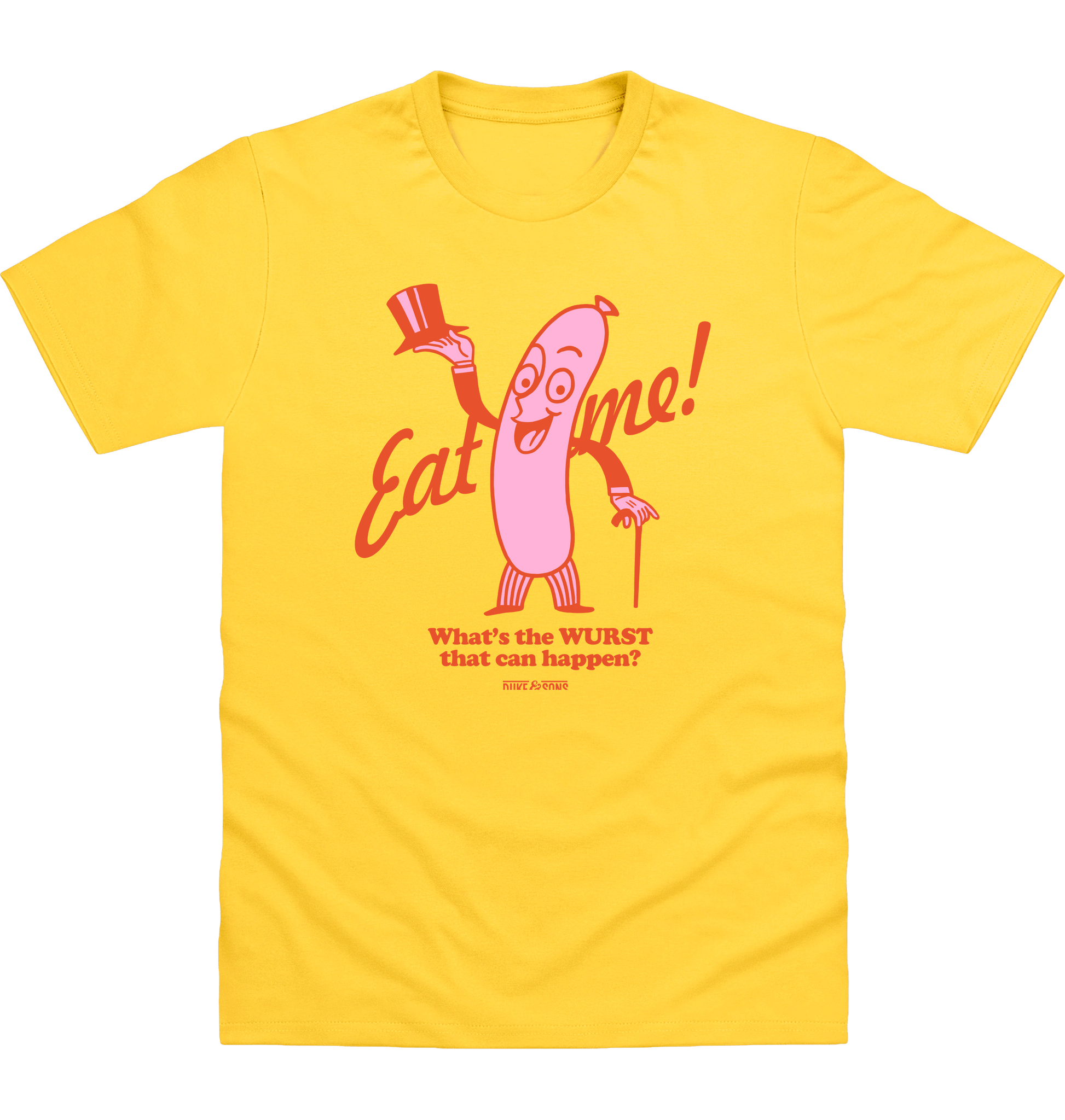 Sun Yellow Printed T-shirt Front