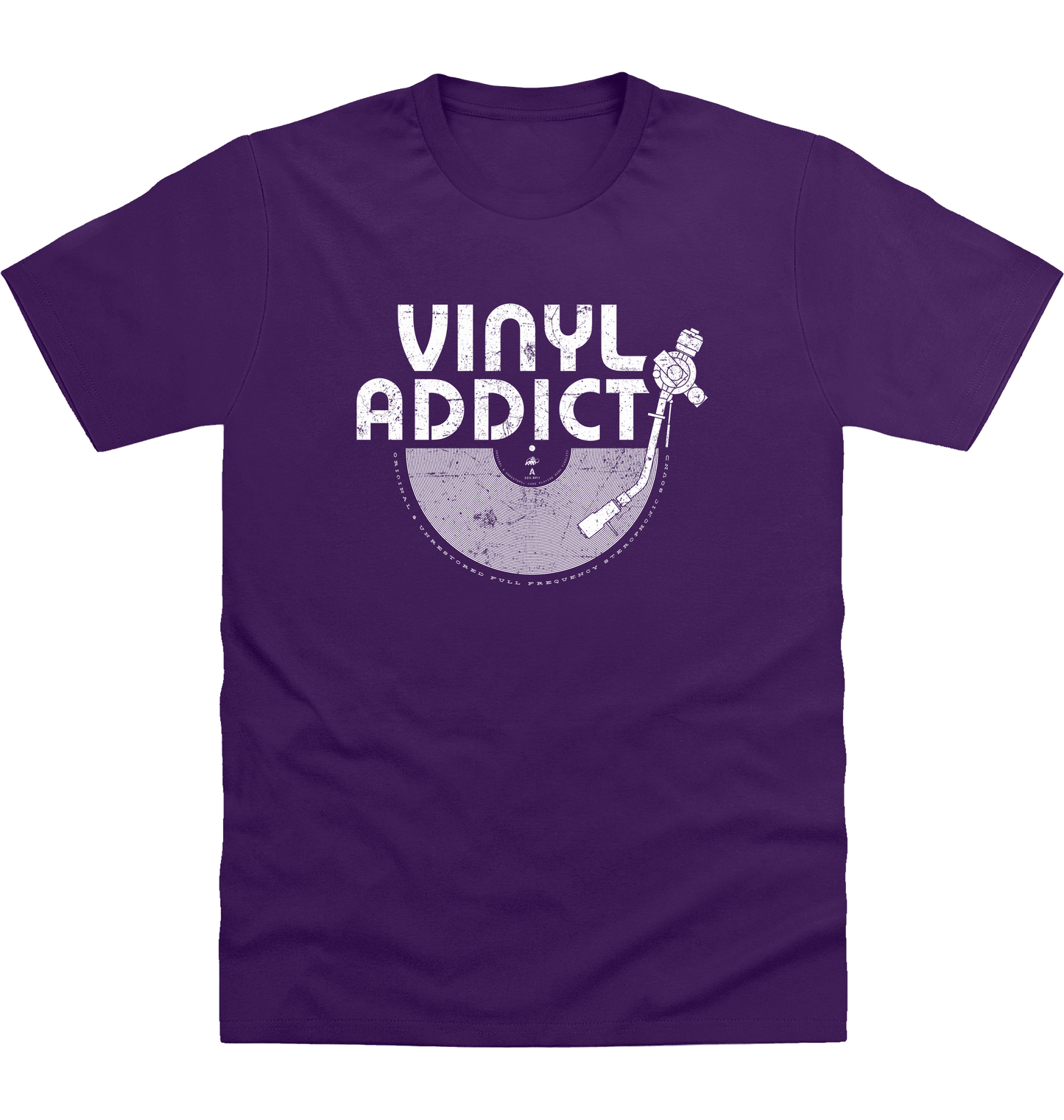 Purple Printed T-shirt Front