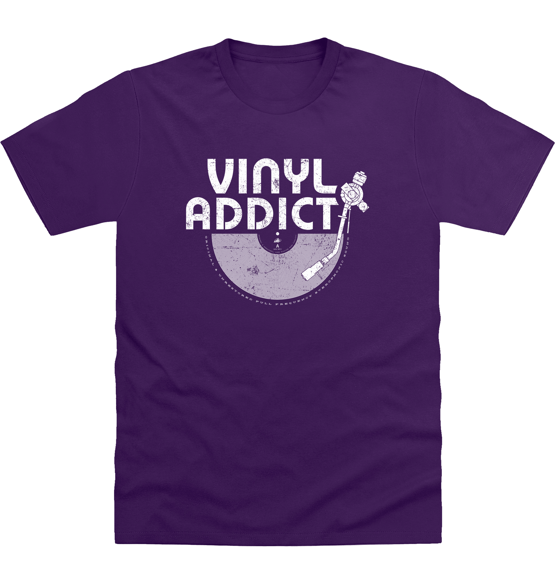 Purple Printed T-shirt Front