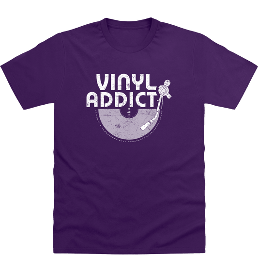 Purple Printed T-shirt Front