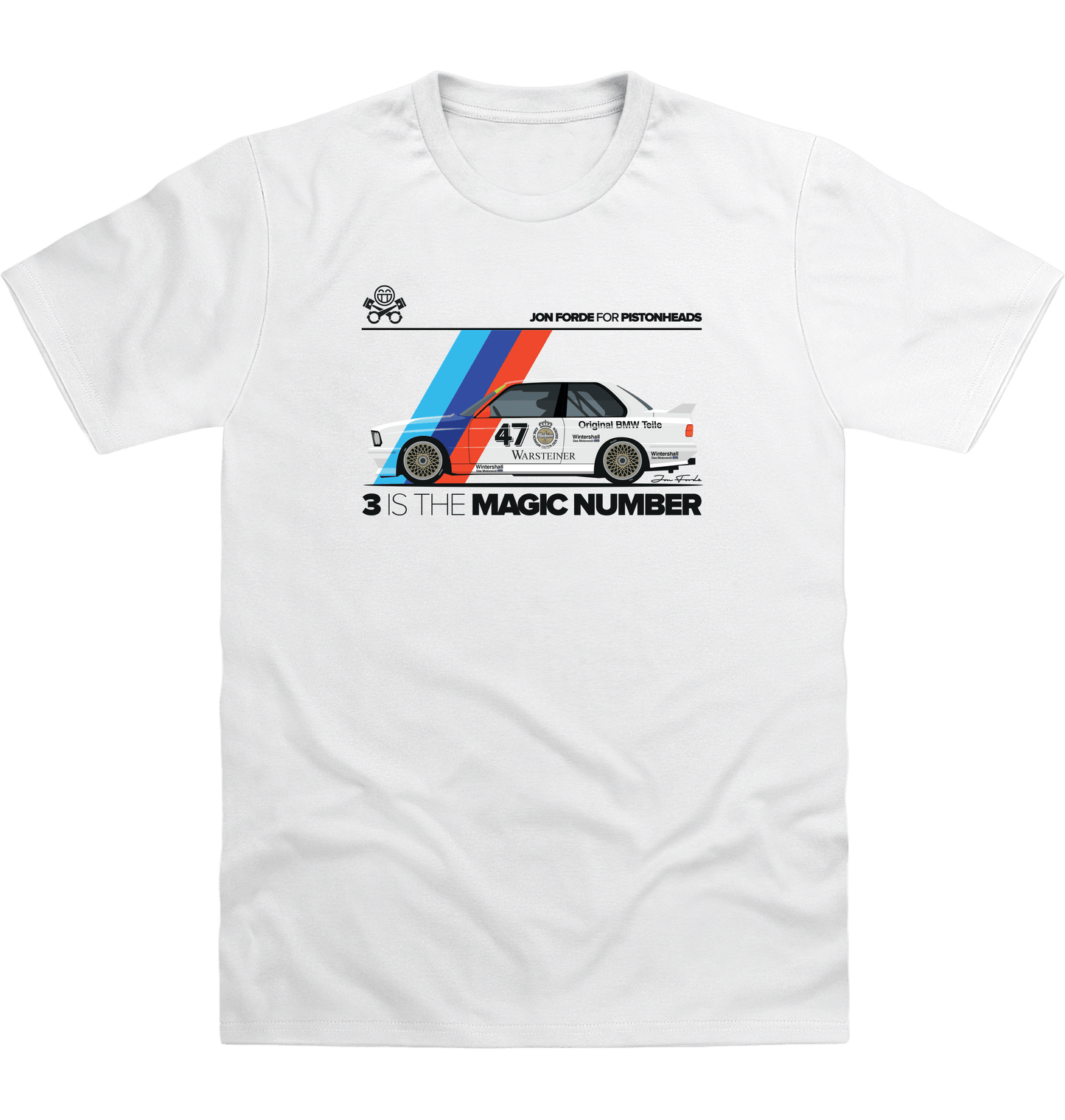 Arctic White Printed T-shirt Front
