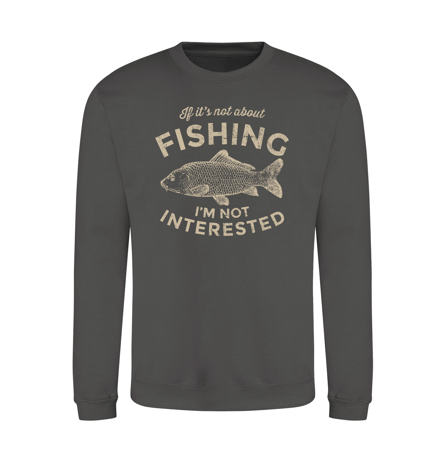 Steel Grey Printed Sweater Front
