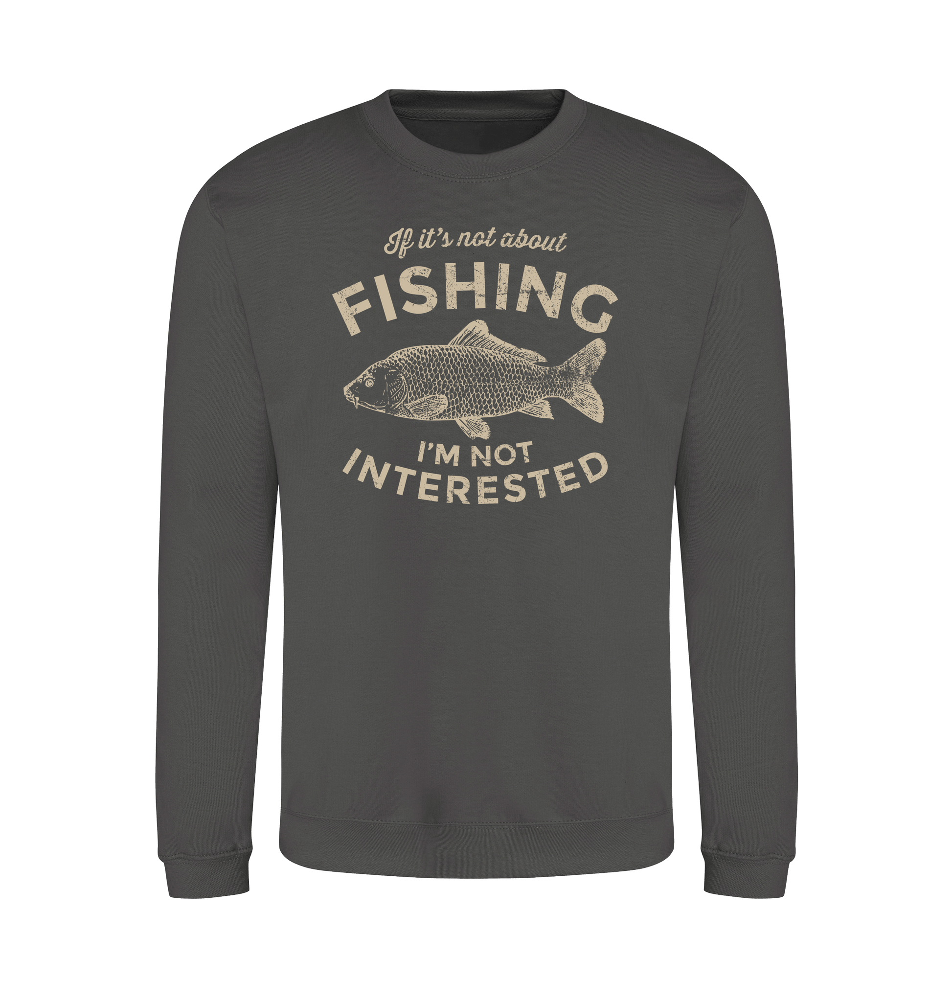 Steel Grey Printed Sweater Front