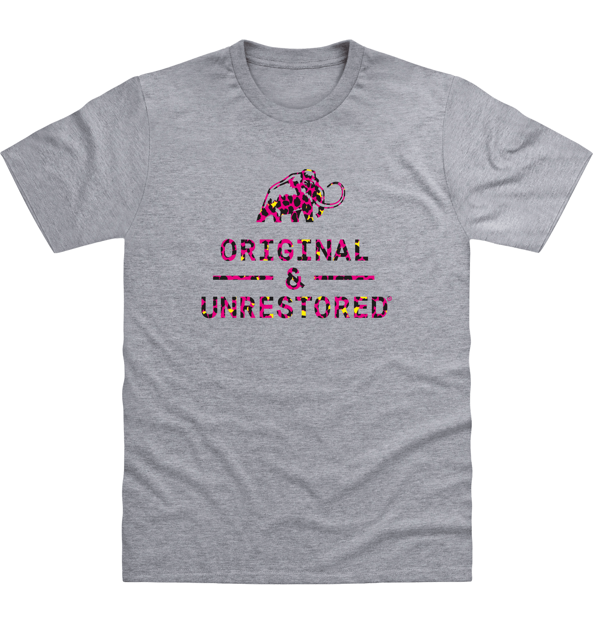 Heather Grey Printed T-shirt Front