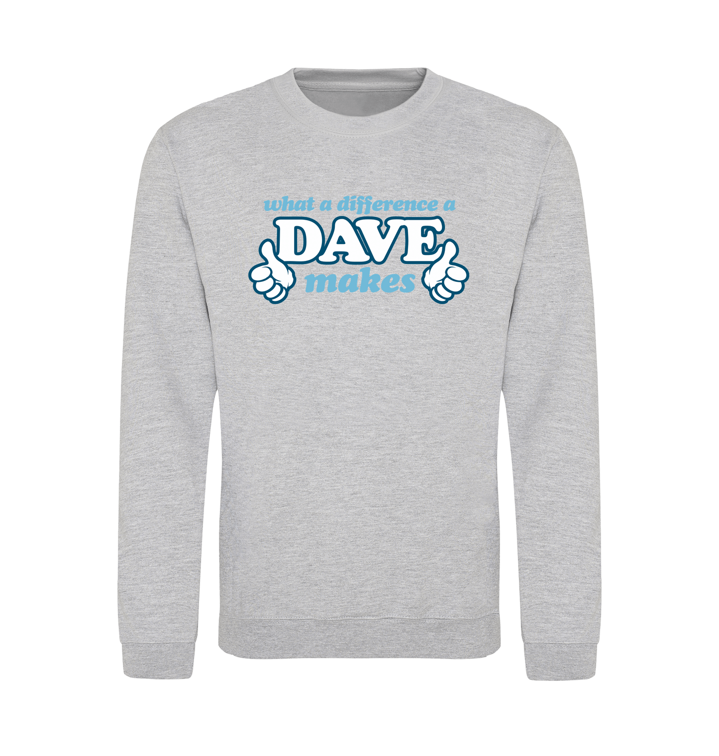 Heather Grey Printed Sweater Front