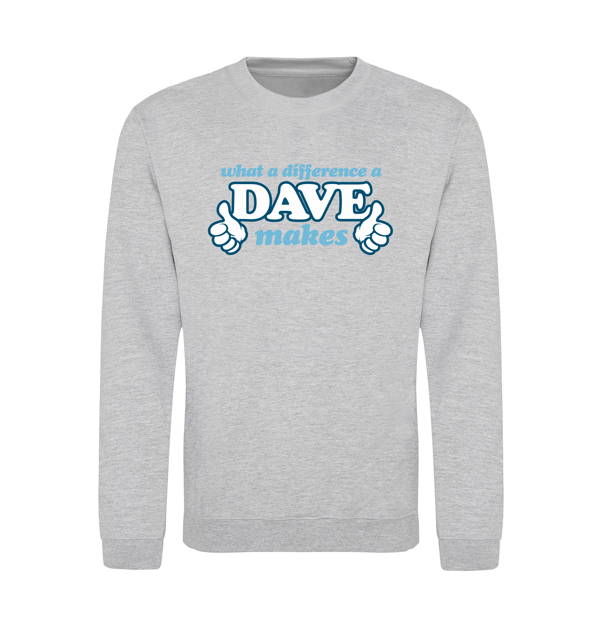 Heather Grey Printed Sweater Front
