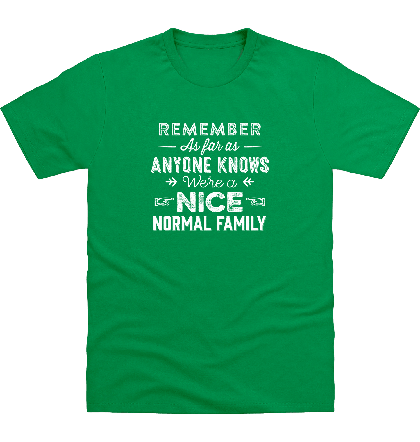 Kelly Green Printed T-shirt Front