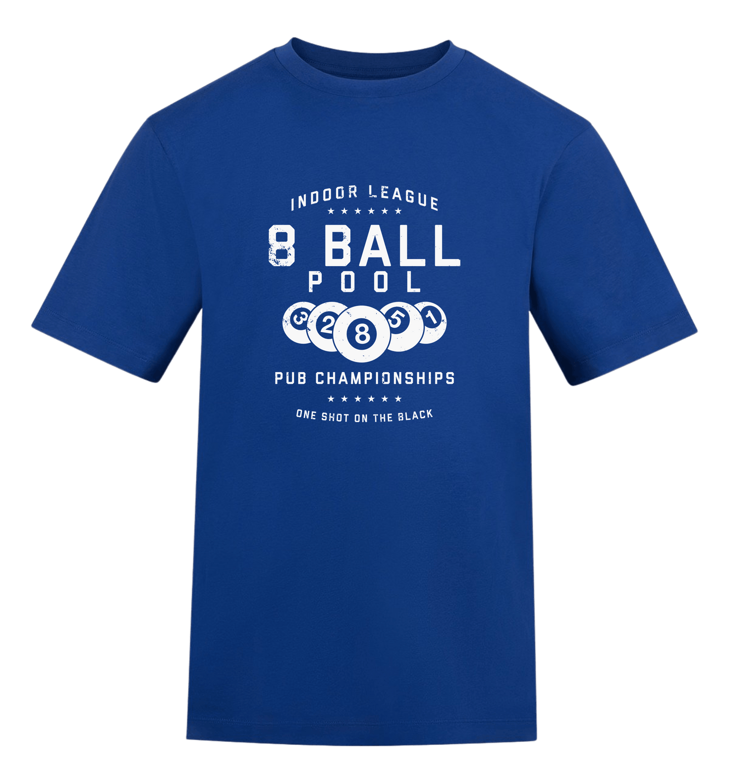 Royal Blue Printed T-shirt Front
