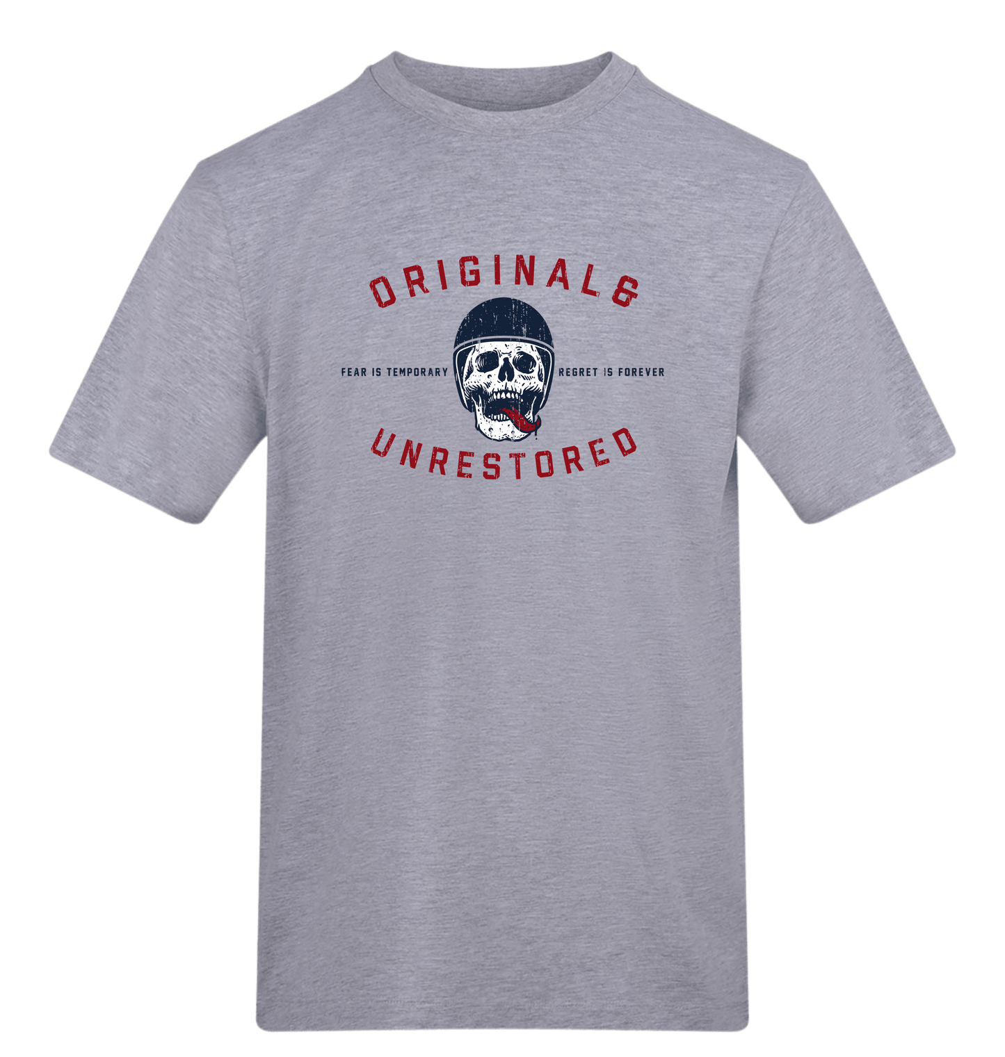 Heather Grey Printed T-shirt Front