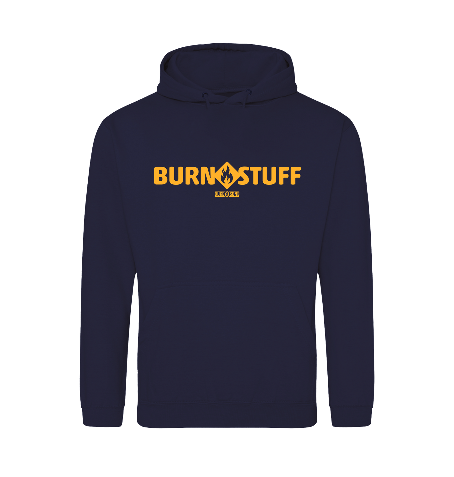 Oxford Navy Printed Hoody Front