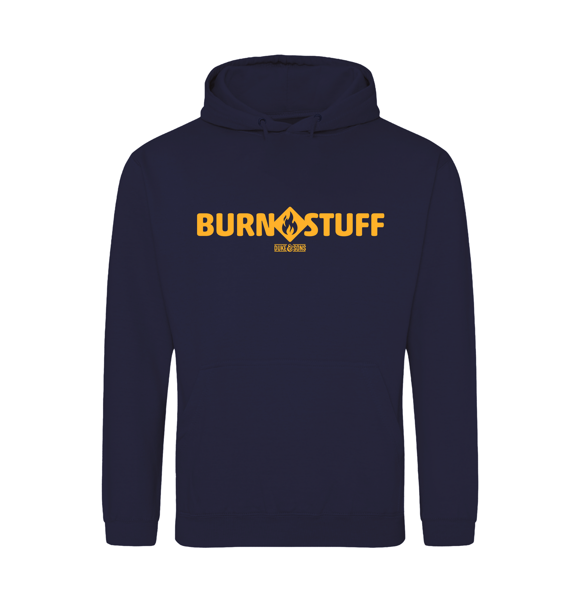 Oxford Navy Printed Hoody Front