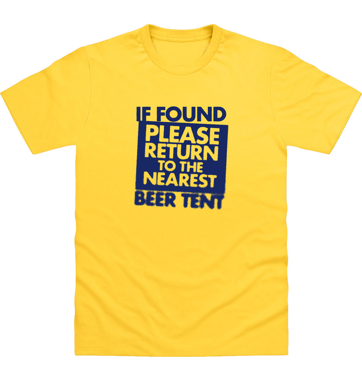 Sun Yellow Printed T-shirt Front