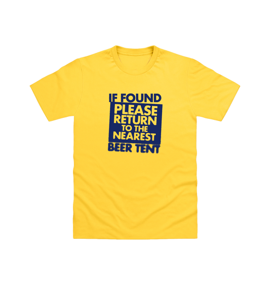 Sun Yellow Printed T-shirt Front