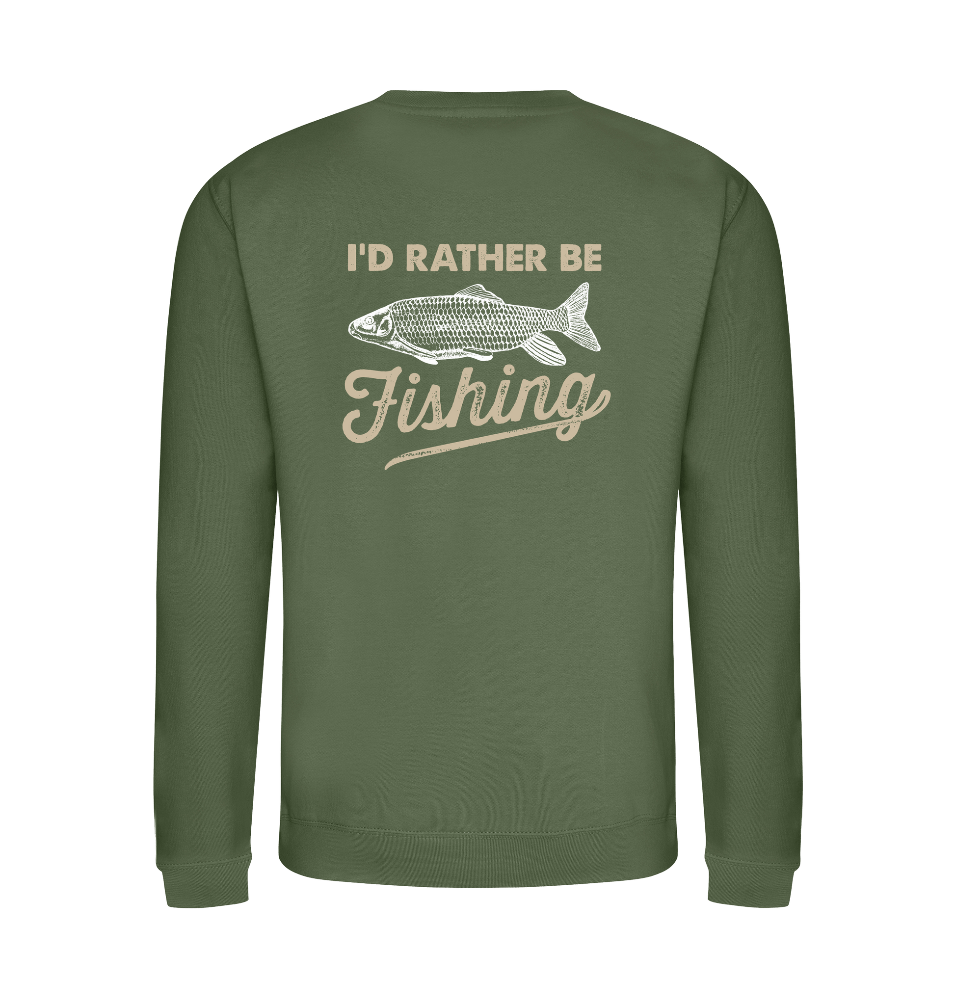 Earthy Green Printed Sweater Front