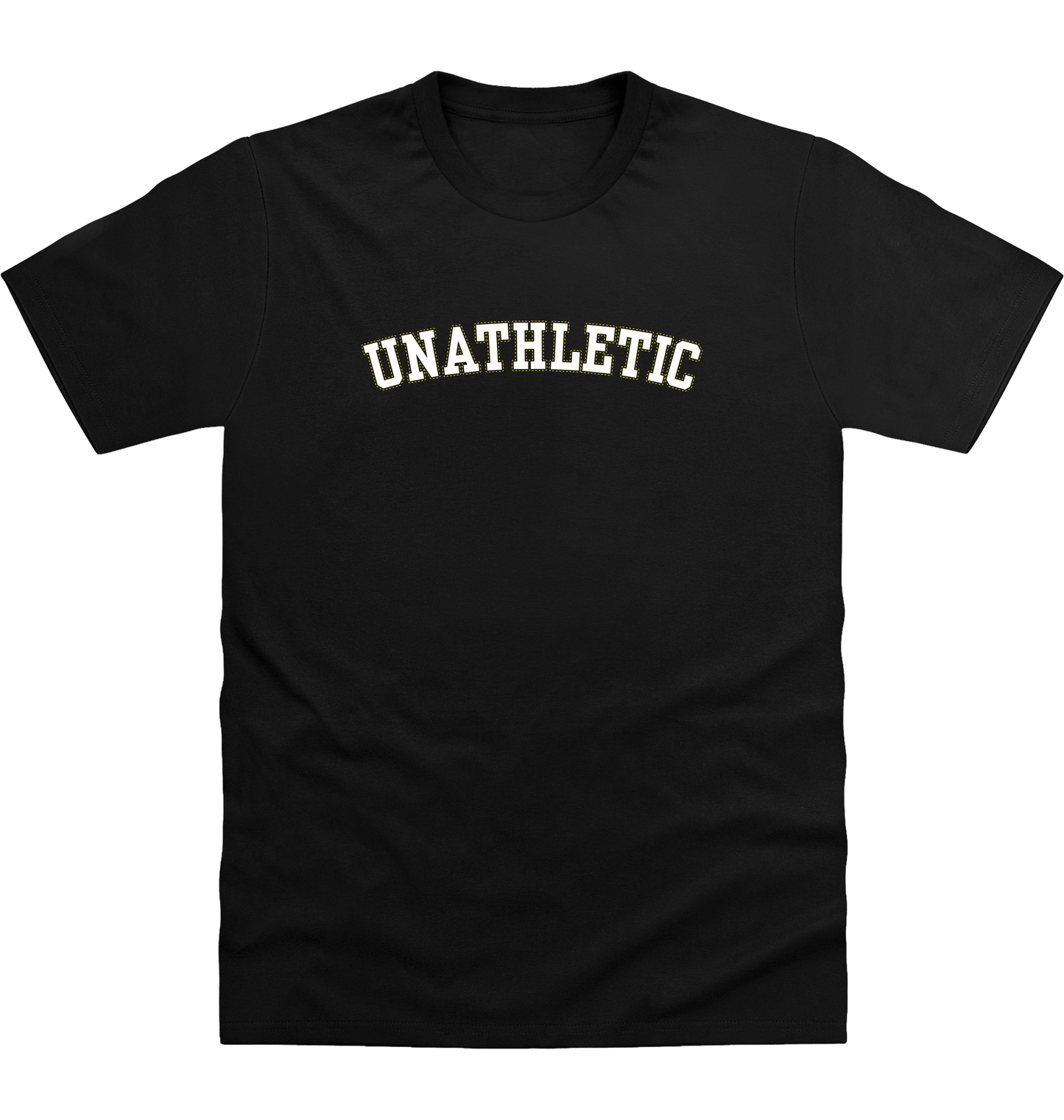 Deep Black Printed T-shirt Front