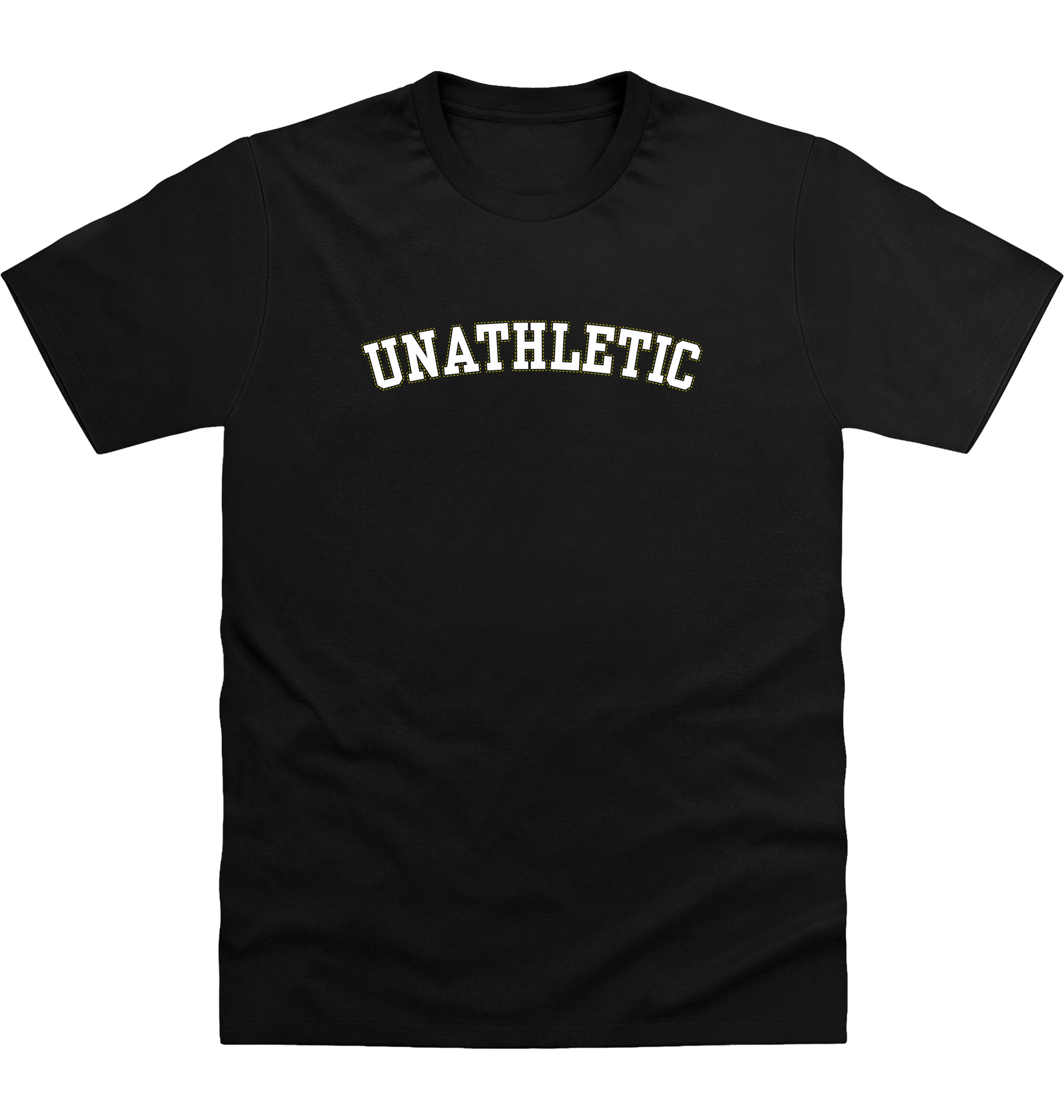 Deep Black Printed T-shirt Front