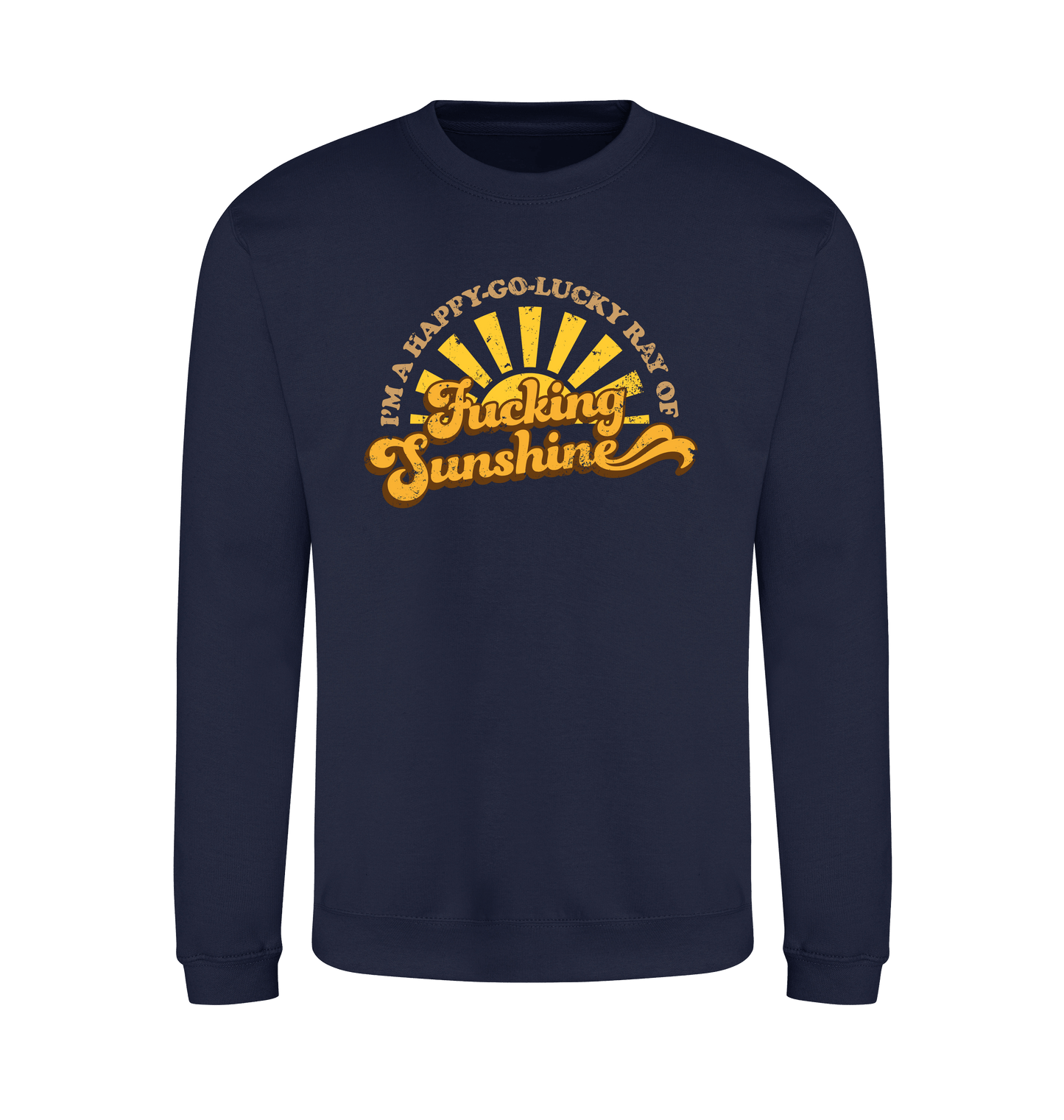 Oxford Navy Printed Sweater Front