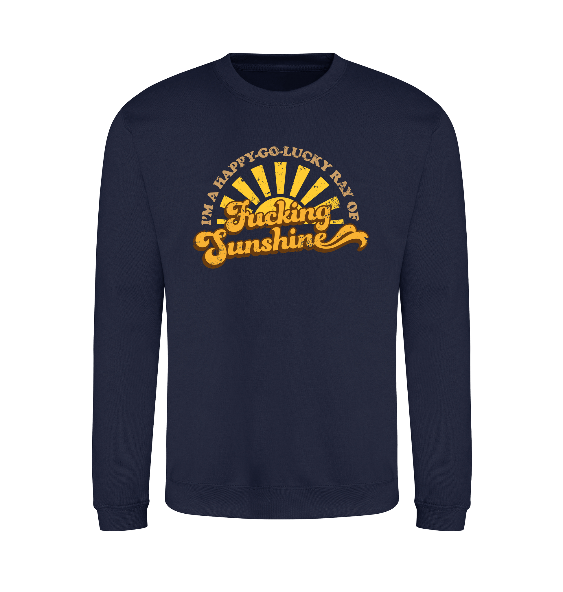 Oxford Navy Printed Sweater Front